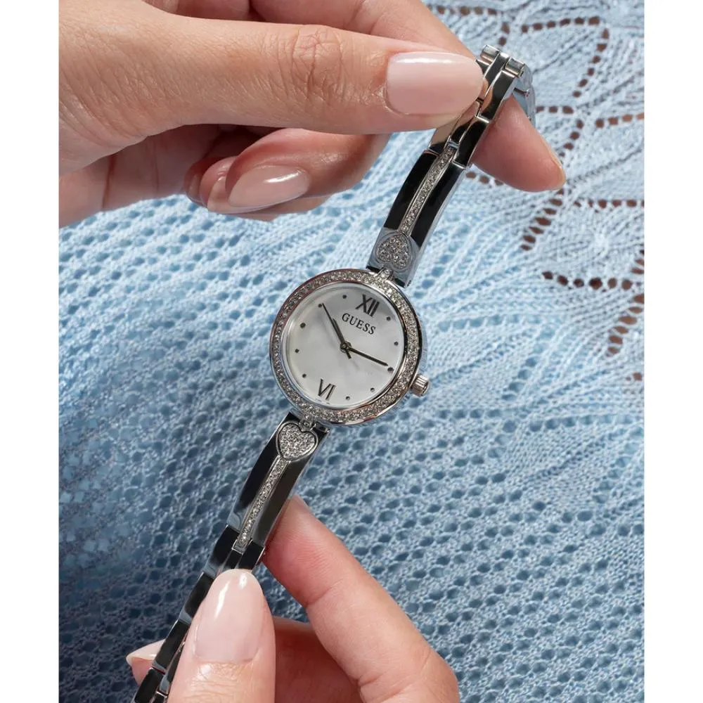 Jewelry Guess Watches Guess Silver Tone Stainless Steel Women's Watch GW0655L1