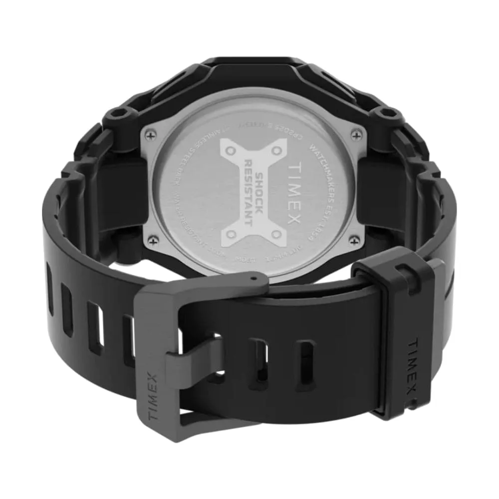 Jewelry Timex Watches Timex Command Encounter Black Resin Strap Men Watch TW2V35600