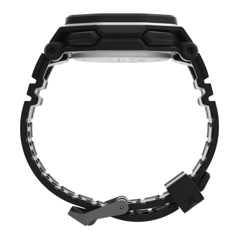 Jewelry Timex Watches Timex Command Encounter Black Resin Strap Men Watch TW2V35600