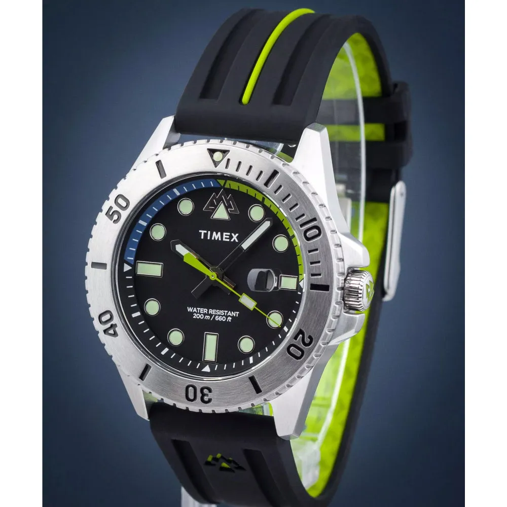Jewelry Timex Watches TIMEX EXPEDITION NORTH ANCHORAGE BLACK SILICONE STRAP WATCH TW2W41700