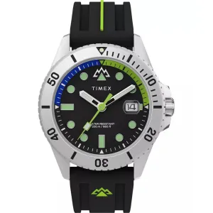 Jewelry Timex Watches TIMEX EXPEDITION NORTH ANCHORAGE BLACK SILICONE STRAP WATCH TW2W41700