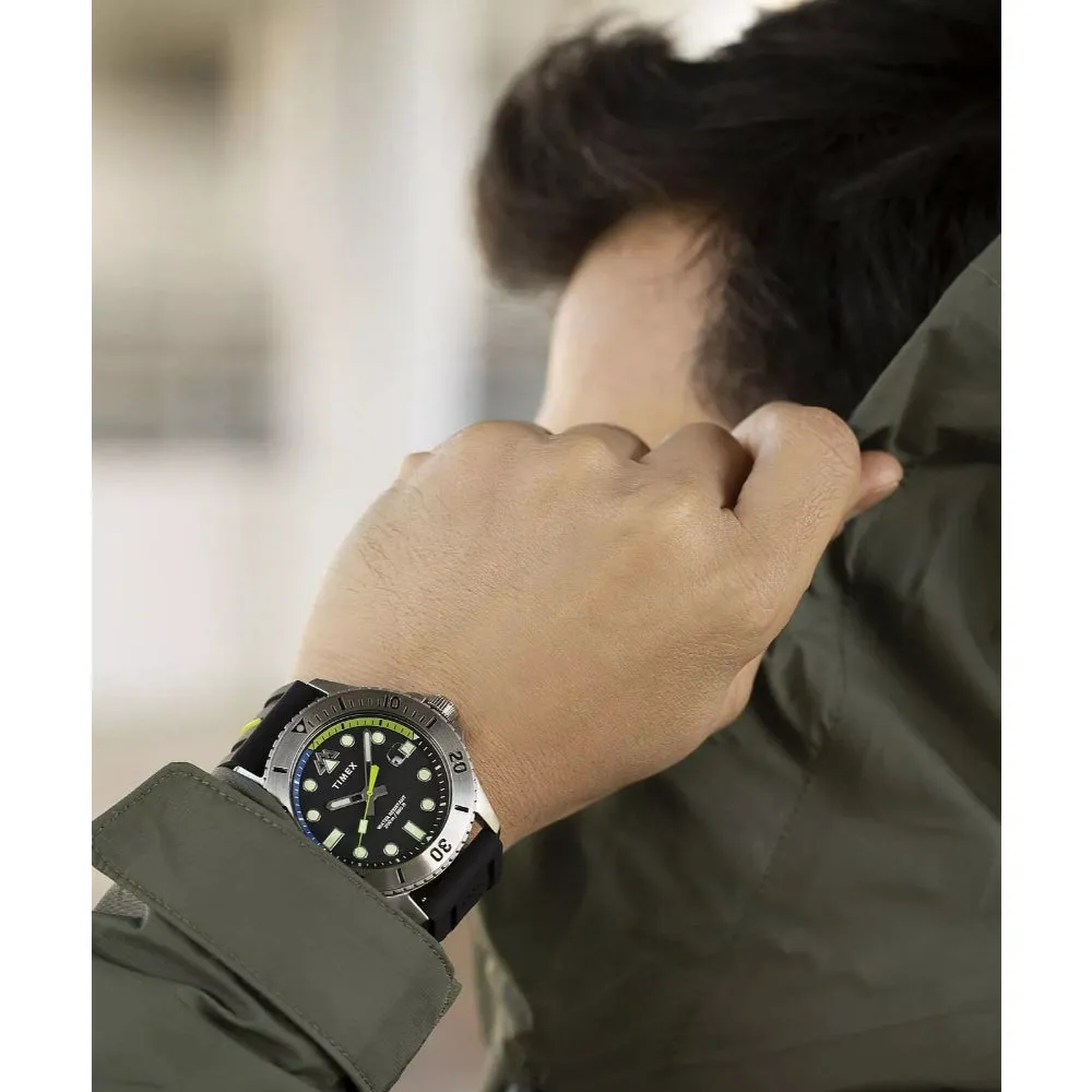 Jewelry Timex Watches TIMEX EXPEDITION NORTH ANCHORAGE BLACK SILICONE STRAP WATCH TW2W41700