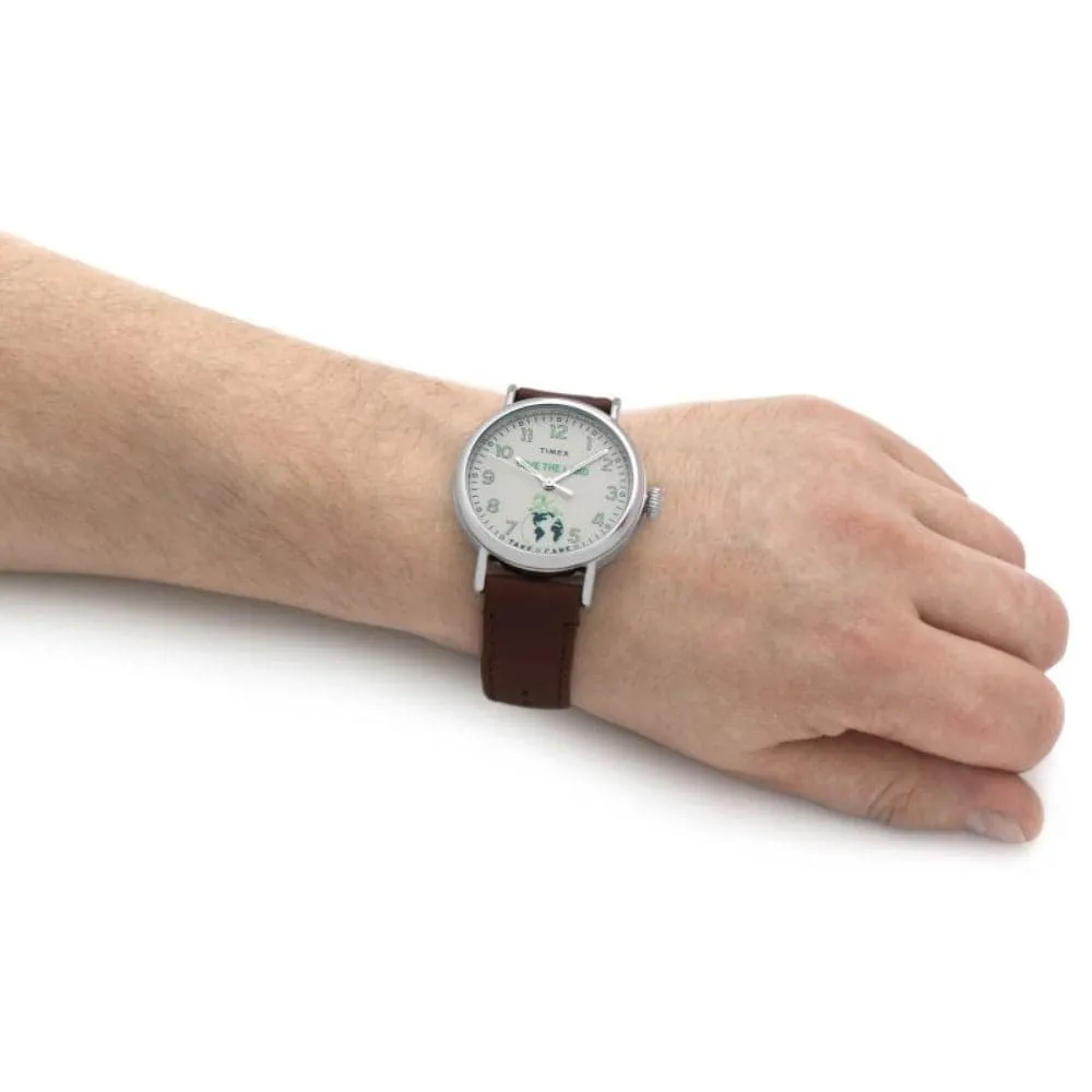 Jewelry Timex Watches TIMEX SNOOPY TW2V32800 BROWN LEATHER MEN WATCH