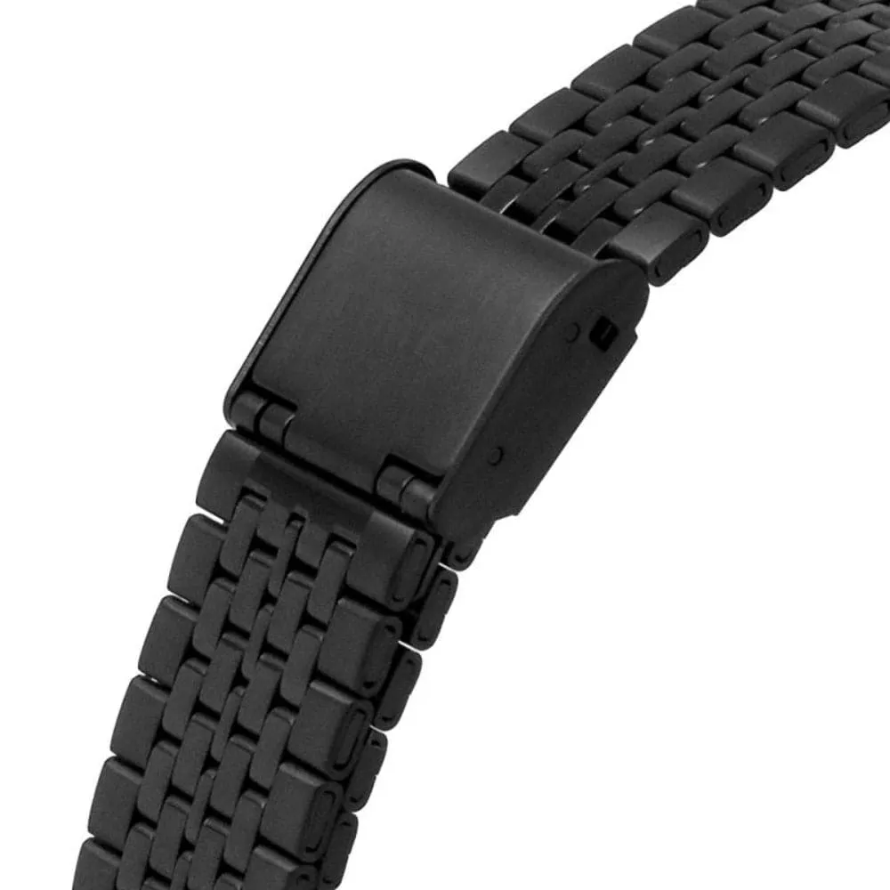 Jewelry Timex Watches Timex Space Invaders Digital Black Stainless Steel Strap Unisex Watch TW2V30200