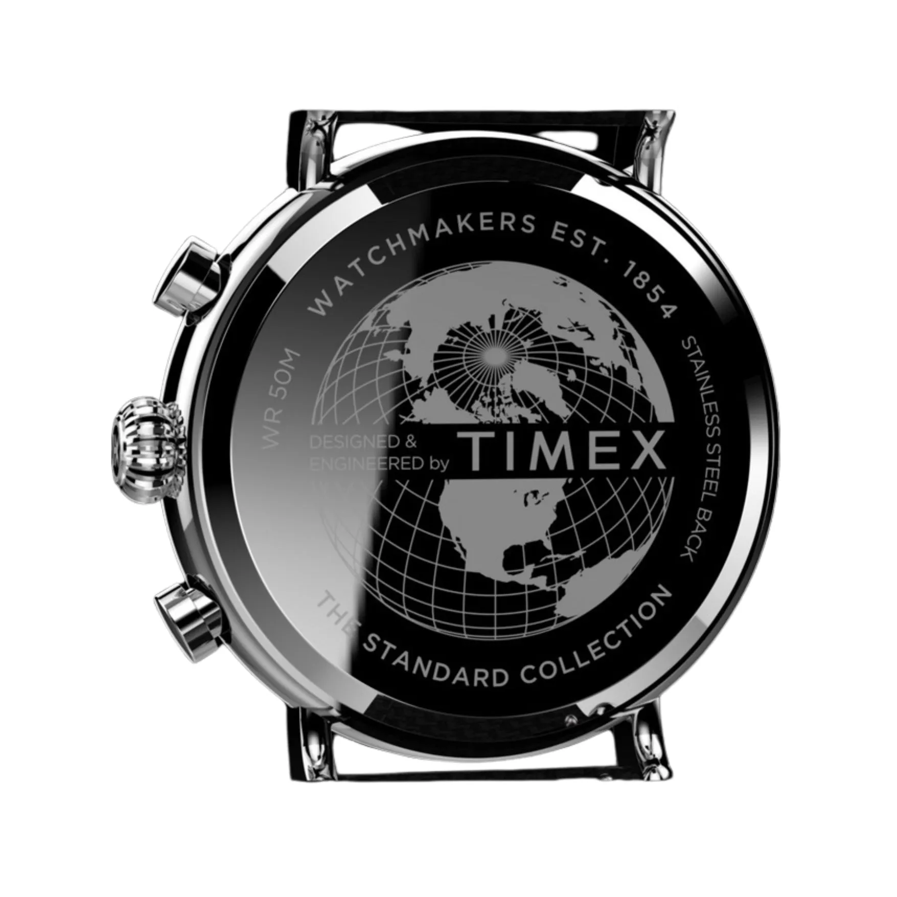 Jewelry Timex Watches TIMEX STANDARD CHRONOGRAPH BROWN FABRIC STRAP WATCH TW2V43800