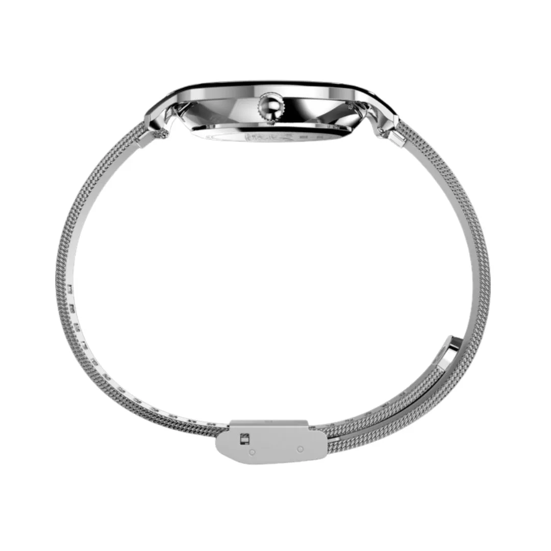 Jewelry Timex Watches TIMEX TRANSCEND x PEANUTS SKETCH STEEL MESH BAND WATCH TW2W46000