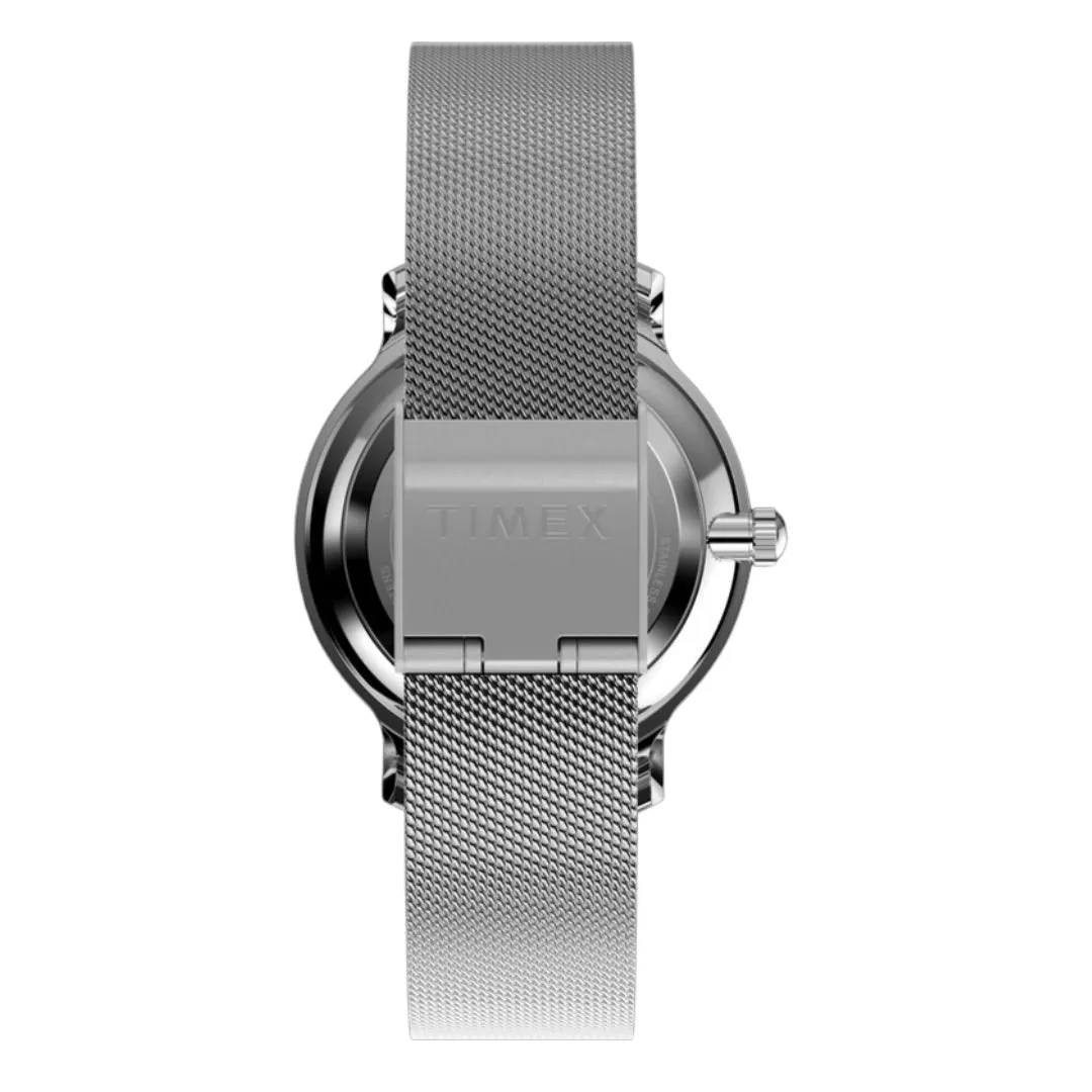 Jewelry Timex Watches TIMEX TRANSCEND x PEANUTS SKETCH STEEL MESH BAND WATCH TW2W46000