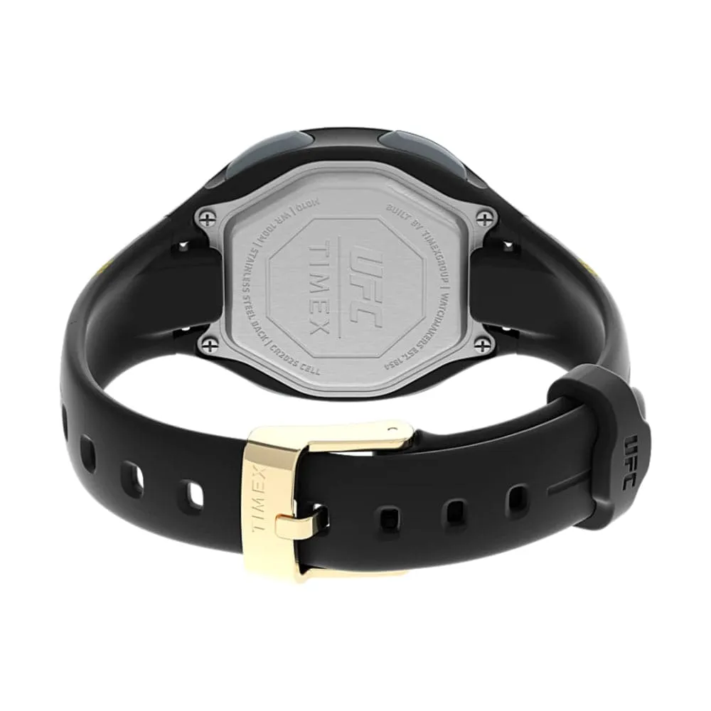 Jewelry Timex Watches Timex UFC Takedown Black Resin Strap Men Watch TW5M52000