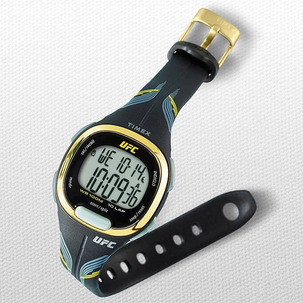 Jewelry Timex Watches Timex UFC Takedown Black Resin Strap Men Watch TW5M52000