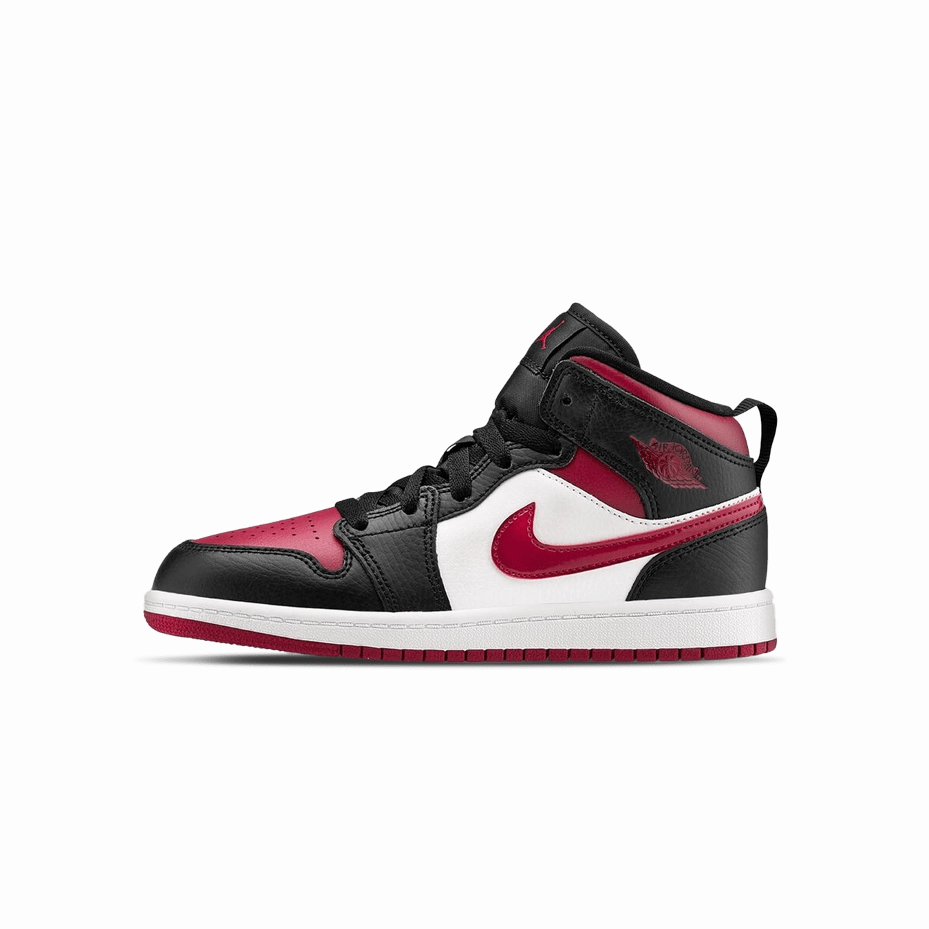 Jordan 1 Mid PS 'Bred Toe' Air Jordan 1 sneakers with heritage court style