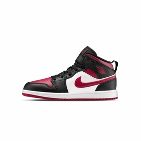 Jordan 1 Mid PS 'Bred Toe' Air Jordan 1 sneakers with heritage court style