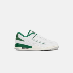 Jordan 2/3 - White / Pine Green / Sail / Neutral Grey Retro basketball sneakers
