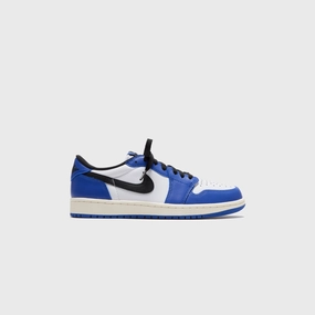 Jordan Air Jordan 1 Low OG - White / Black / Game Royal / Sail Retro basketball sneakers