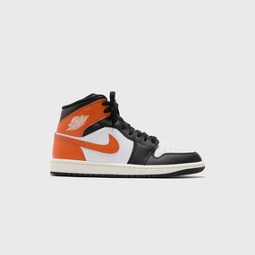 Jordan Air Jordan 1 Mid - Starfish / Black / White / Sail Retro basketball sneakers