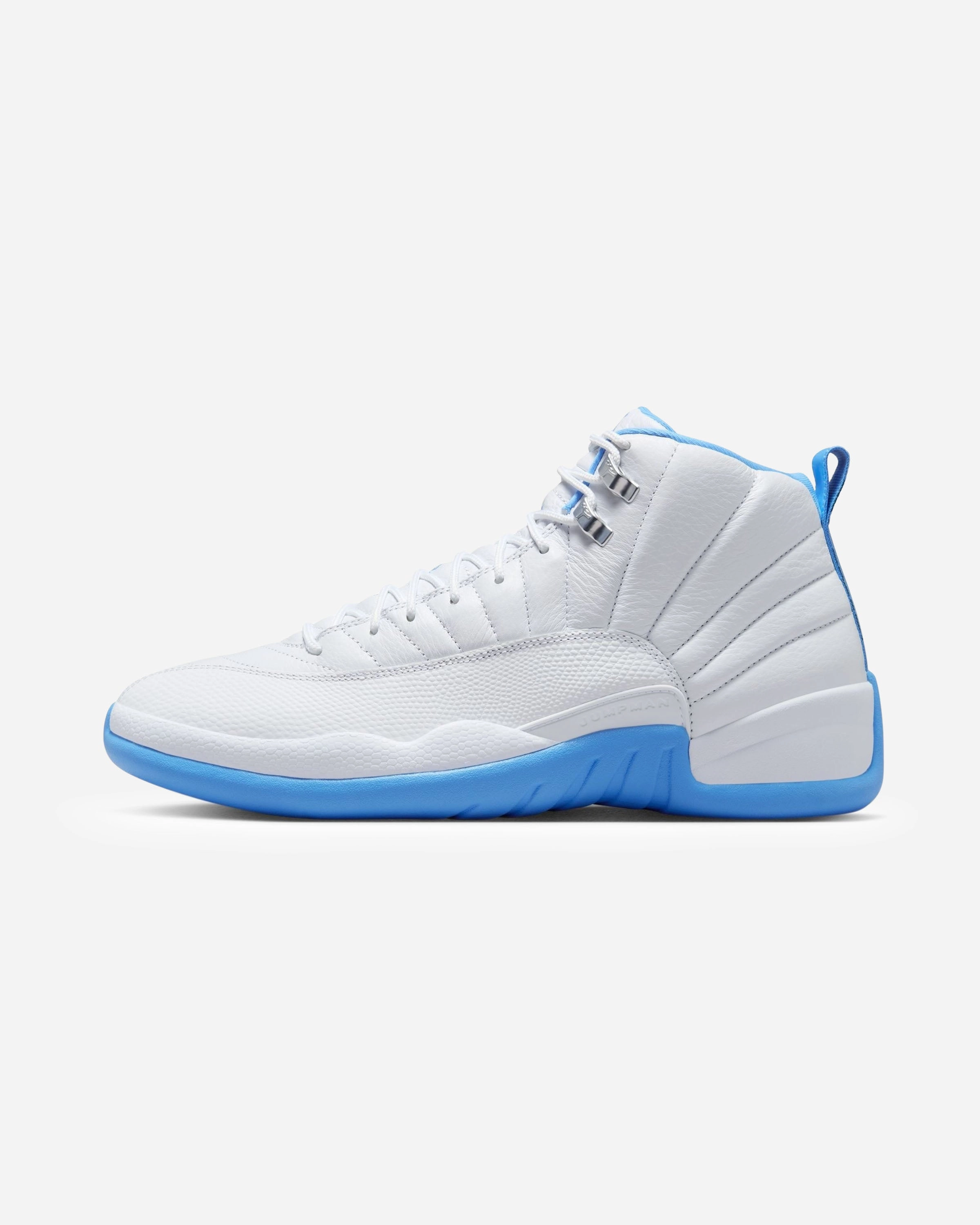 JORDAN AJ 12 RETRO - WHITE/ UNIVERSITYBLUE Heritage hoops sneakers