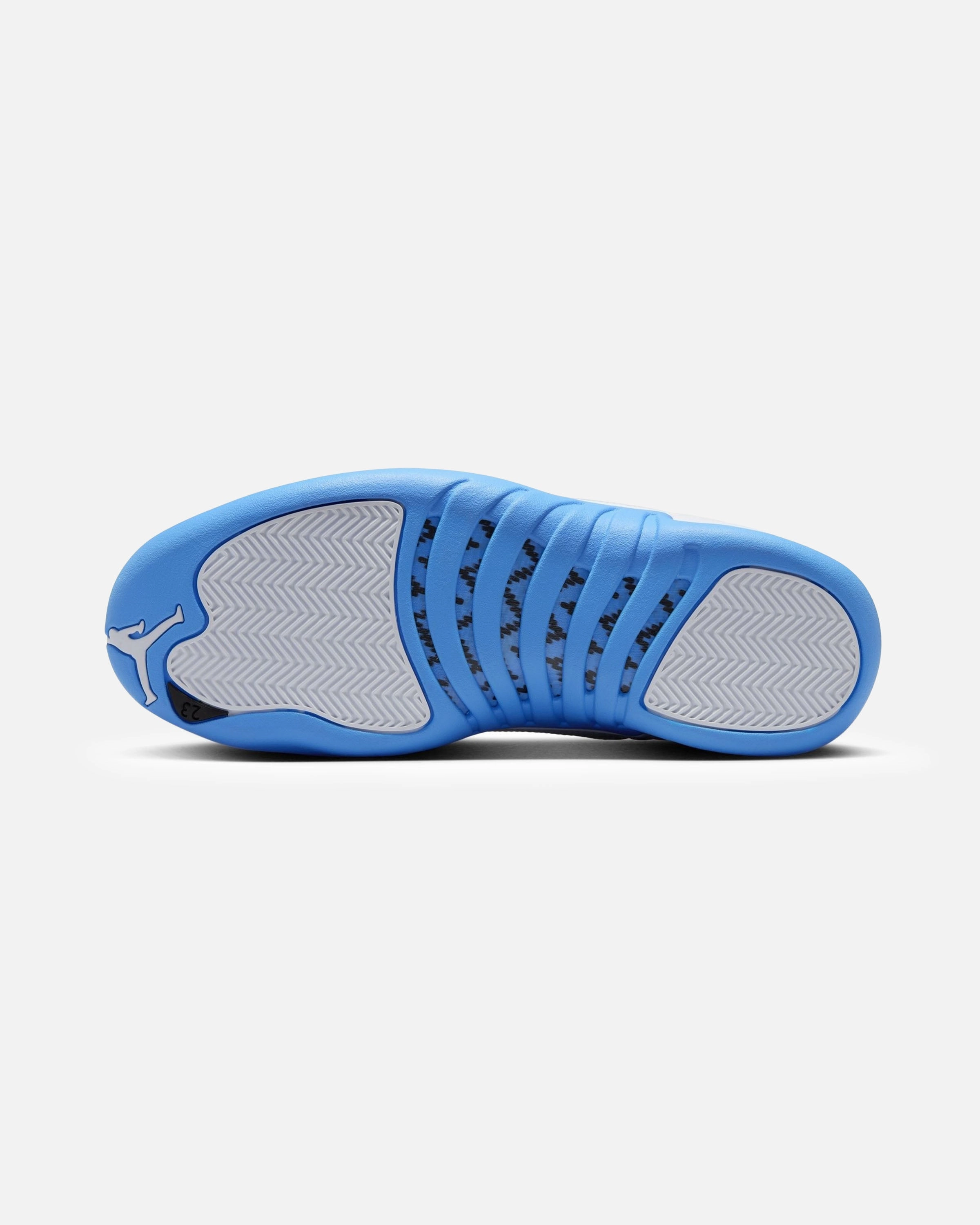 JORDAN AJ 12 RETRO - WHITE/ UNIVERSITYBLUE Heritage hoops sneakers
