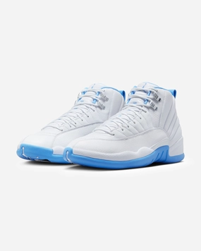 JORDAN AJ 12 RETRO - WHITE/ UNIVERSITYBLUE Jordan athletic shoes for men