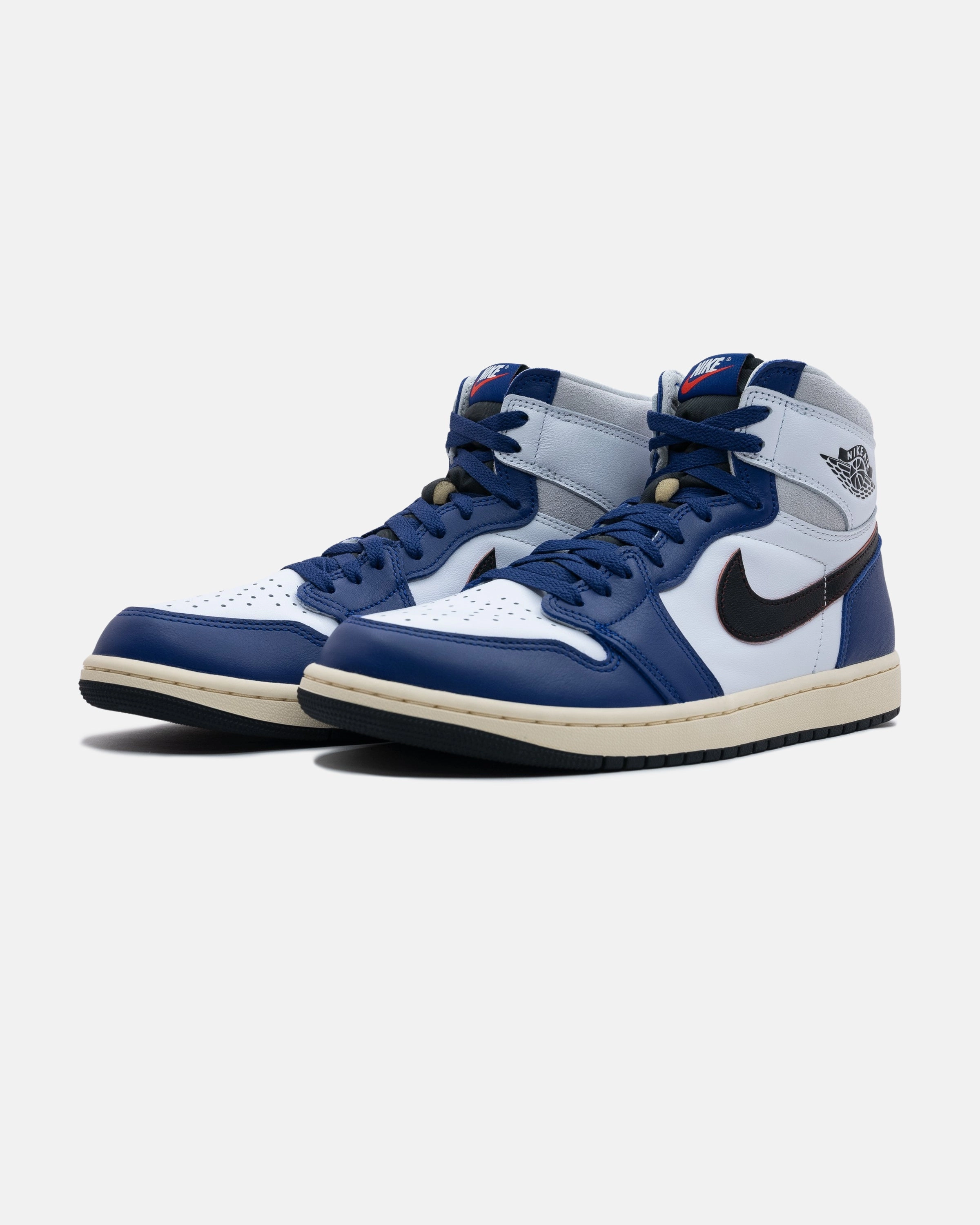 JORDAN AJ 1 RETRO HIGH OG - WHITE/ BLACK Jordan athletic shoes for men