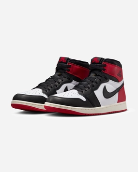 JORDAN AJ 1 RETRO HIGH OG - WHITE /BLACK/ VARSITYRED Jordan athletic shoes for men