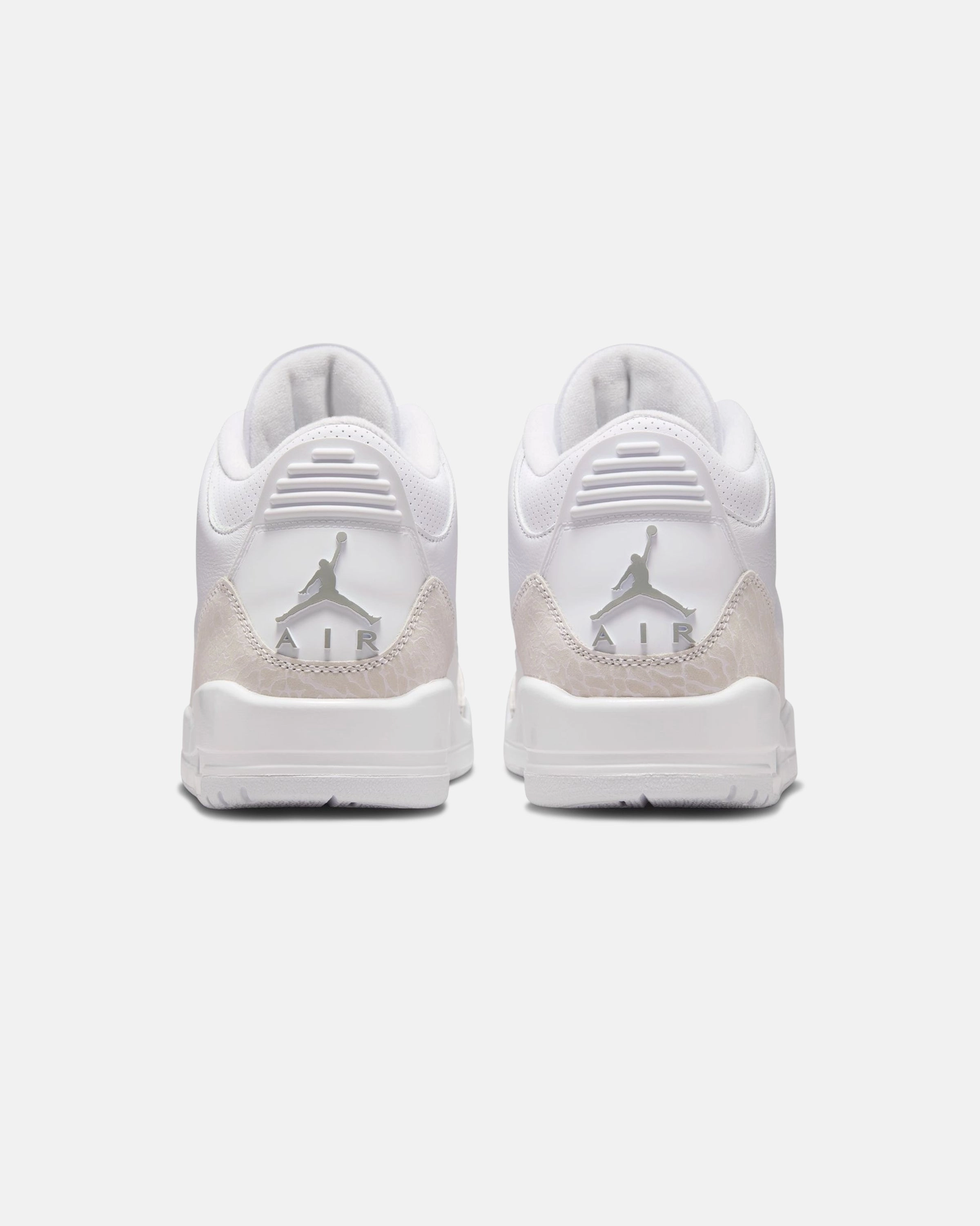 JORDAN AJ 3 RETRO - WHITE/ METALLICSILVER Heritage hoops sneakers