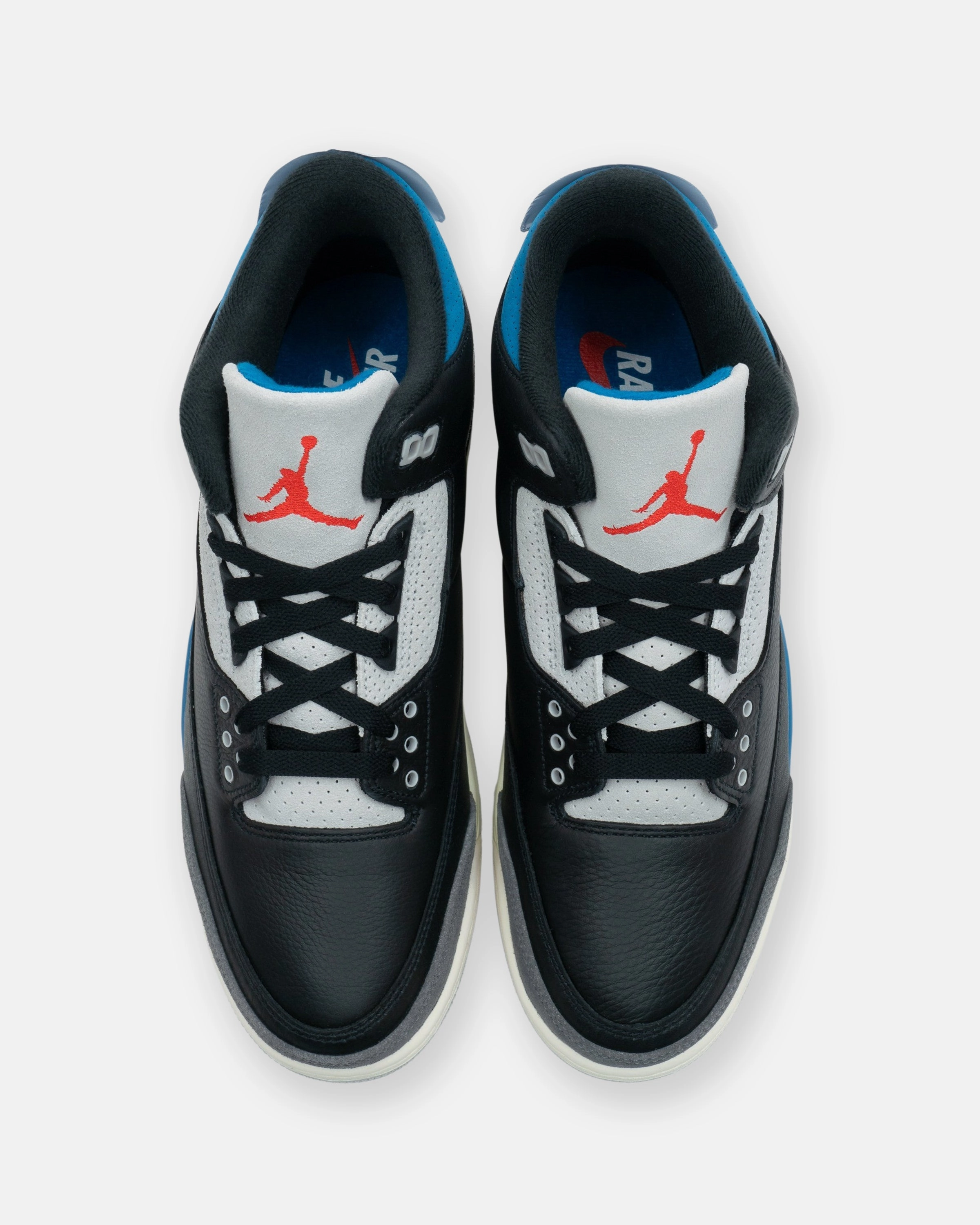 JORDAN AJ 3 RETRO OG - BLACK/ CHILERED Heritage hoops sneakers