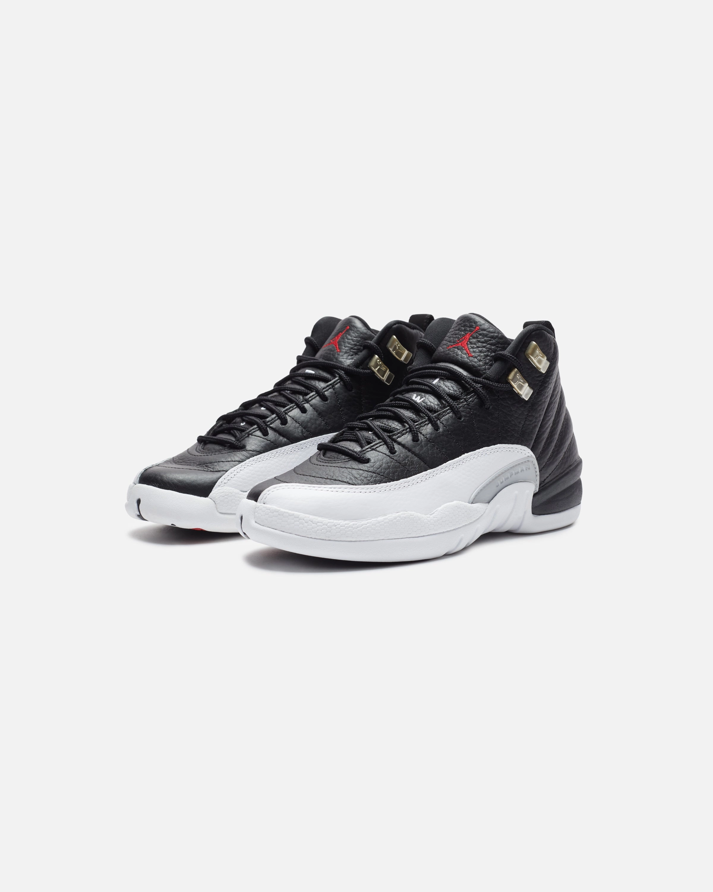 JORDAN GS AJ 12 RETRO - BLACK/ VARSITYRED/ WHITE Jordan athletic shoes for men