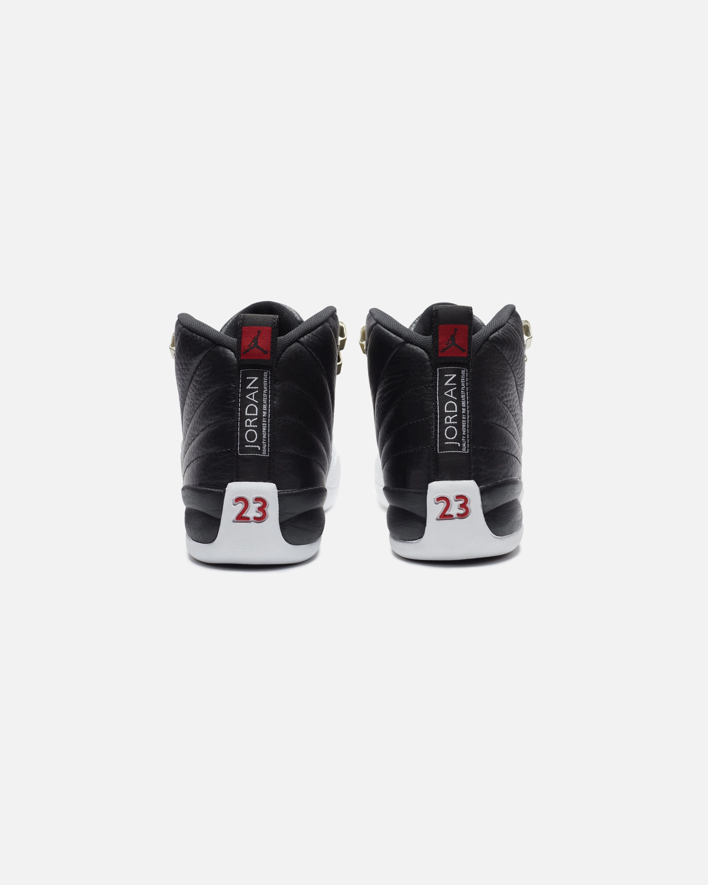 JORDAN GS AJ 12 RETRO - BLACK/ VARSITYRED/ WHITE Heritage hoops sneakers