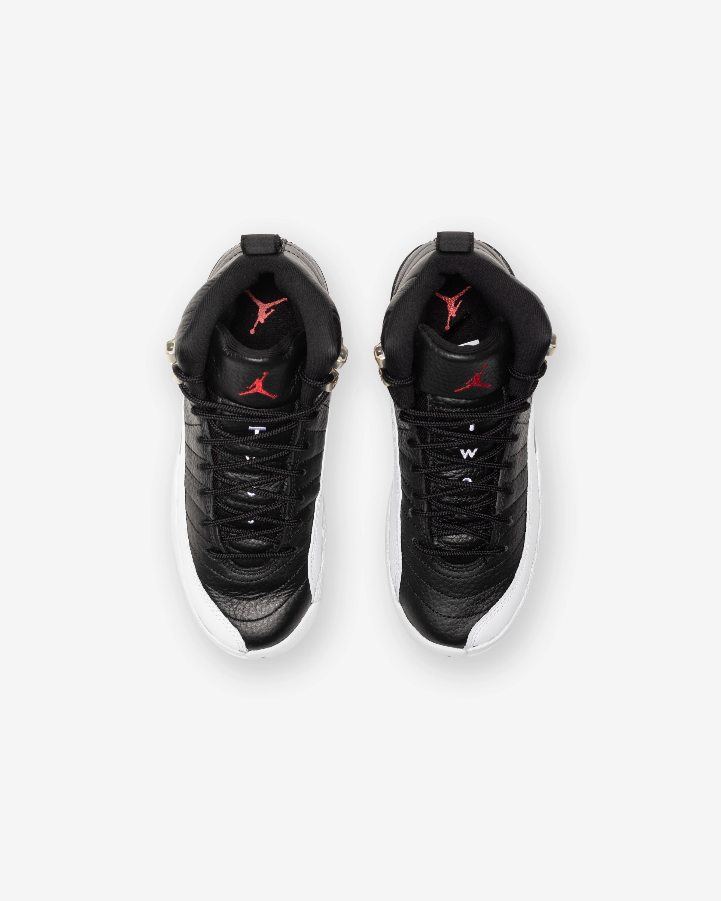 JORDAN GS AJ 12 RETRO - BLACK/ VARSITYRED/ WHITE Heritage hoops sneakers