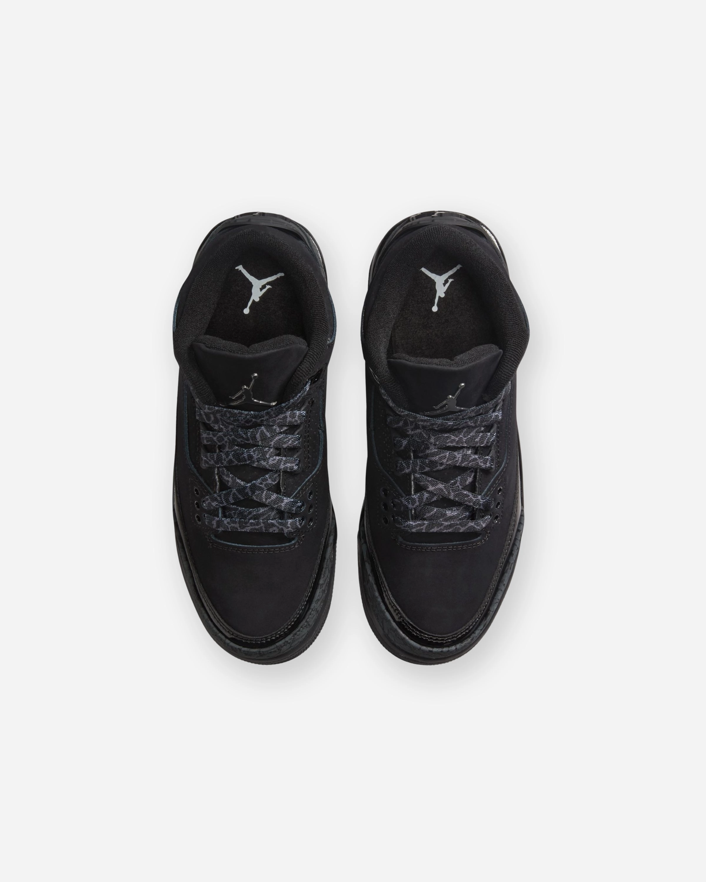 JORDAN GS AJ 3 RETRO - BLACK/ DARKCHARCOAL Heritage hoops sneakers