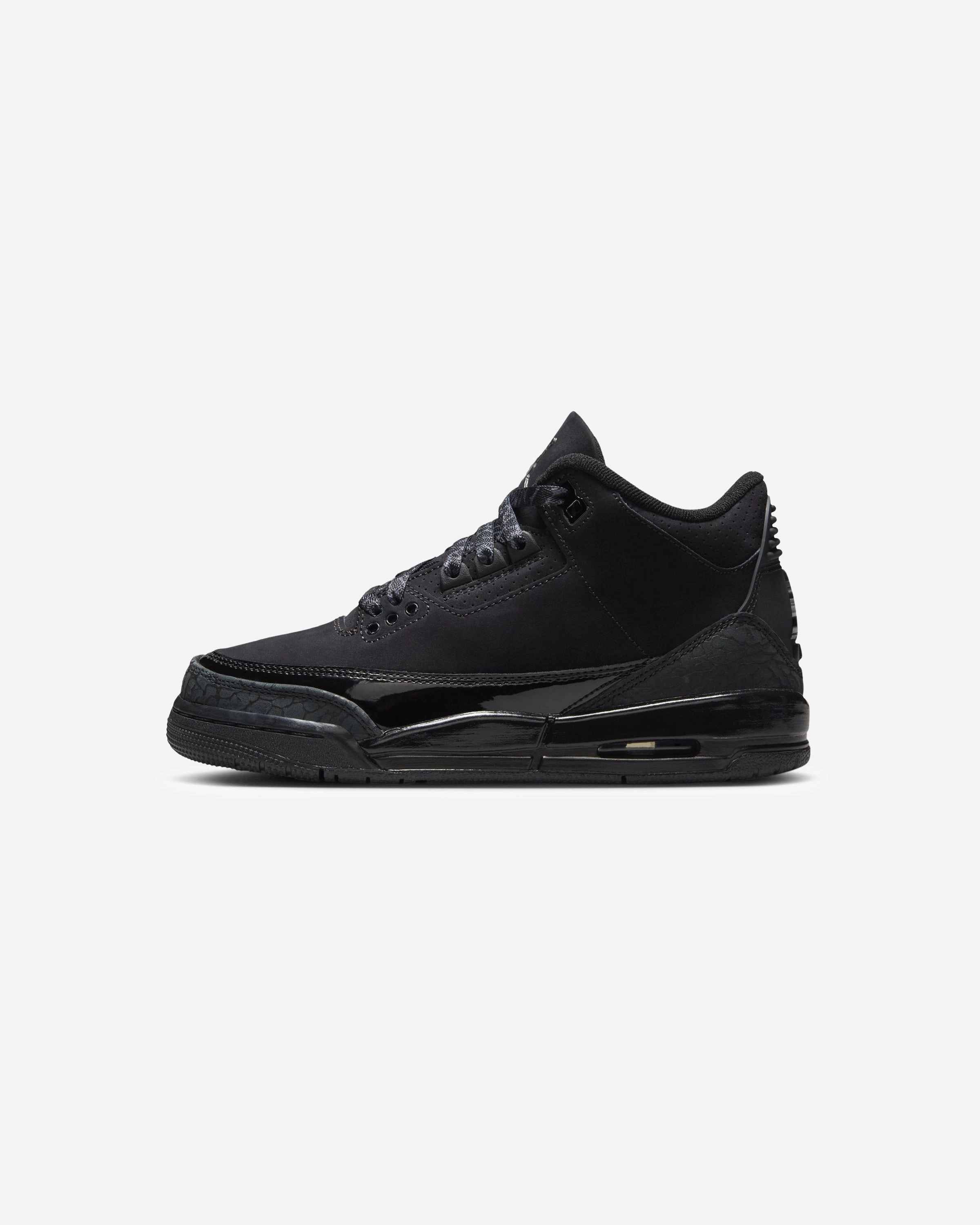 JORDAN GS AJ 3 RETRO - BLACK/ DARKCHARCOAL Heritage hoops sneakers