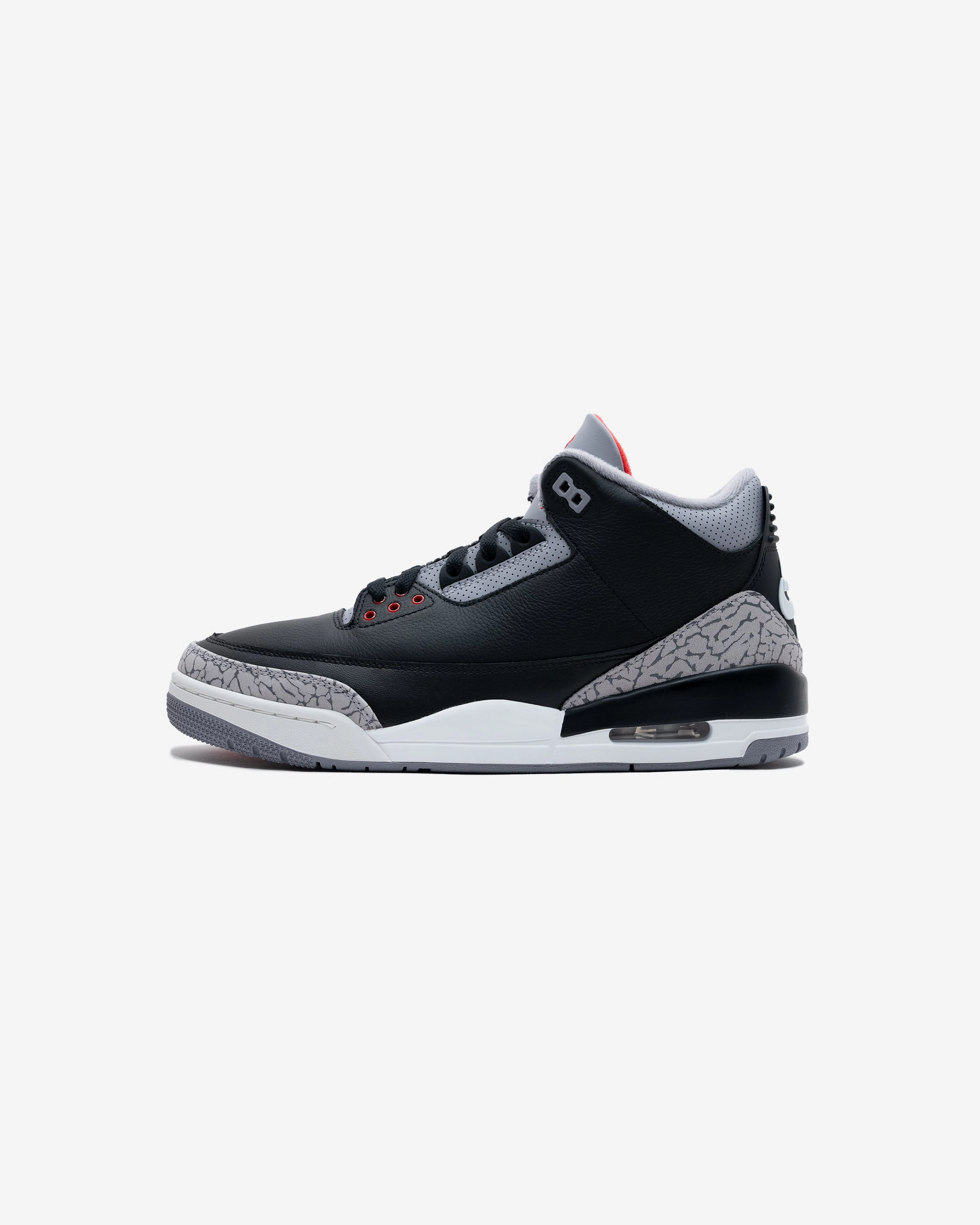 JORDAN GS AJ 3 RETRO - BLACK/ FIRERED/ CEMENTGREY Heritage hoops sneakers