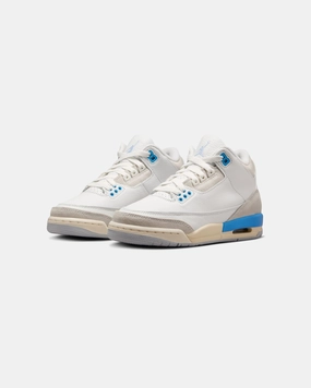 JORDAN GS AJ 3 RETRO - SUMMITWHITE/ HYDROGENBLUE Jordan athletic shoes for men