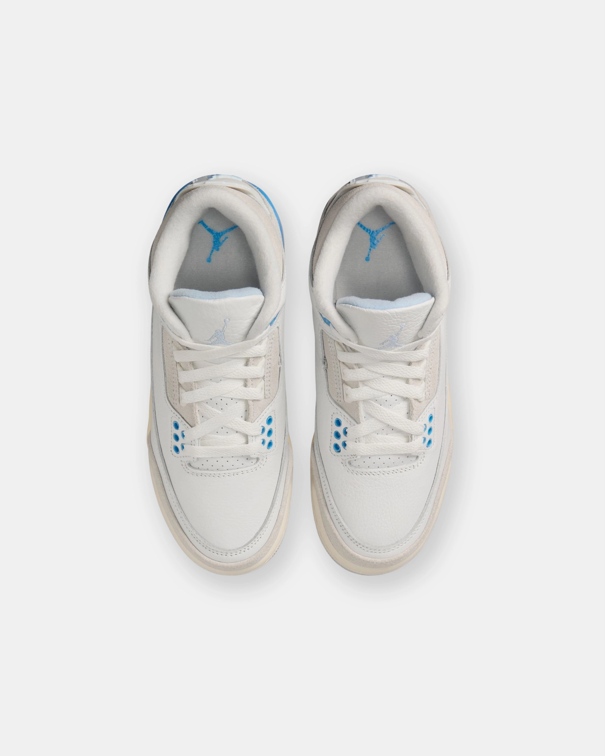 JORDAN GS AJ 3 RETRO - SUMMITWHITE/ HYDROGENBLUE Heritage hoops sneakers
