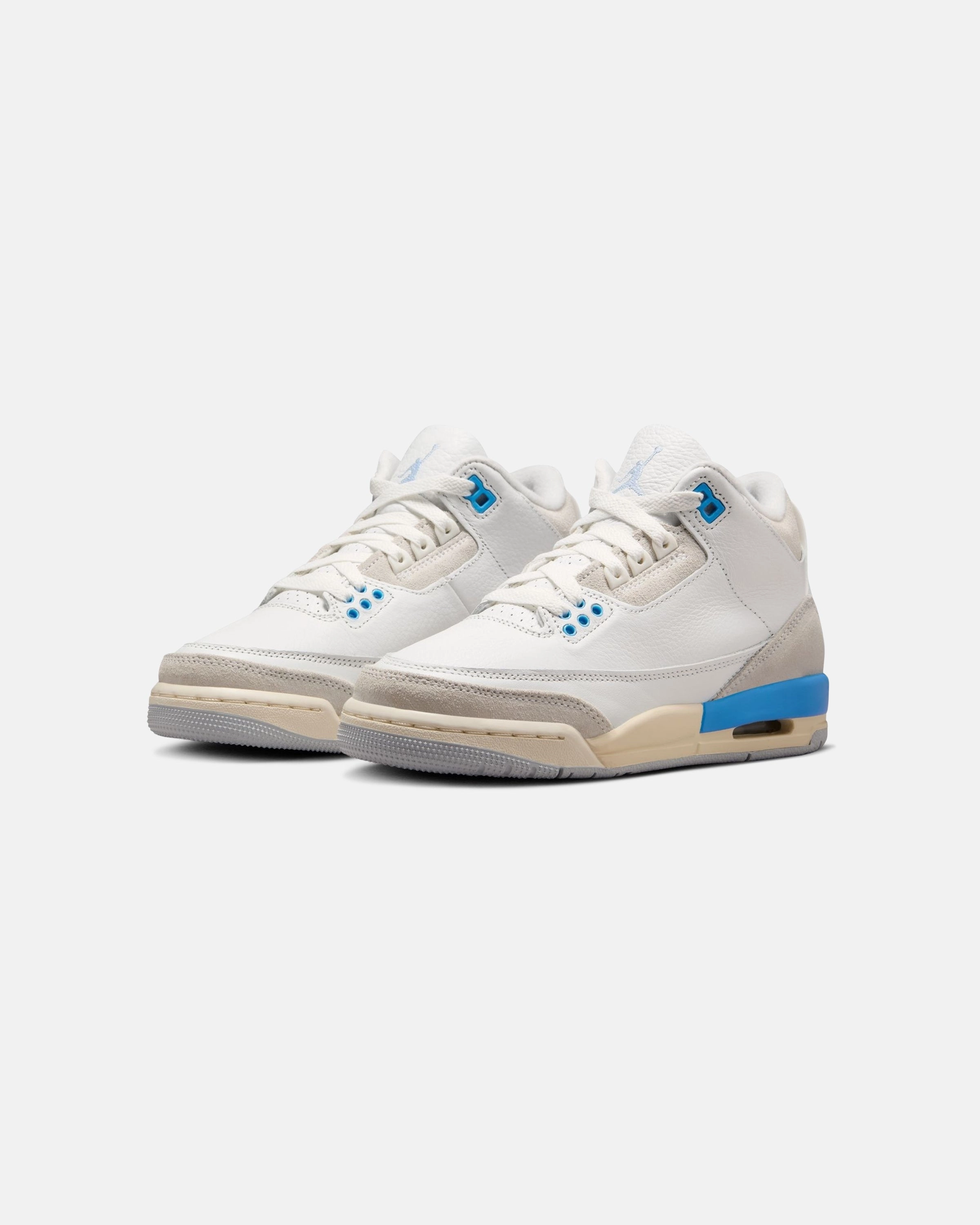 JORDAN GS AJ 3 RETRO - SUMMITWHITE/ HYDROGENBLUE Jordan athletic shoes for men