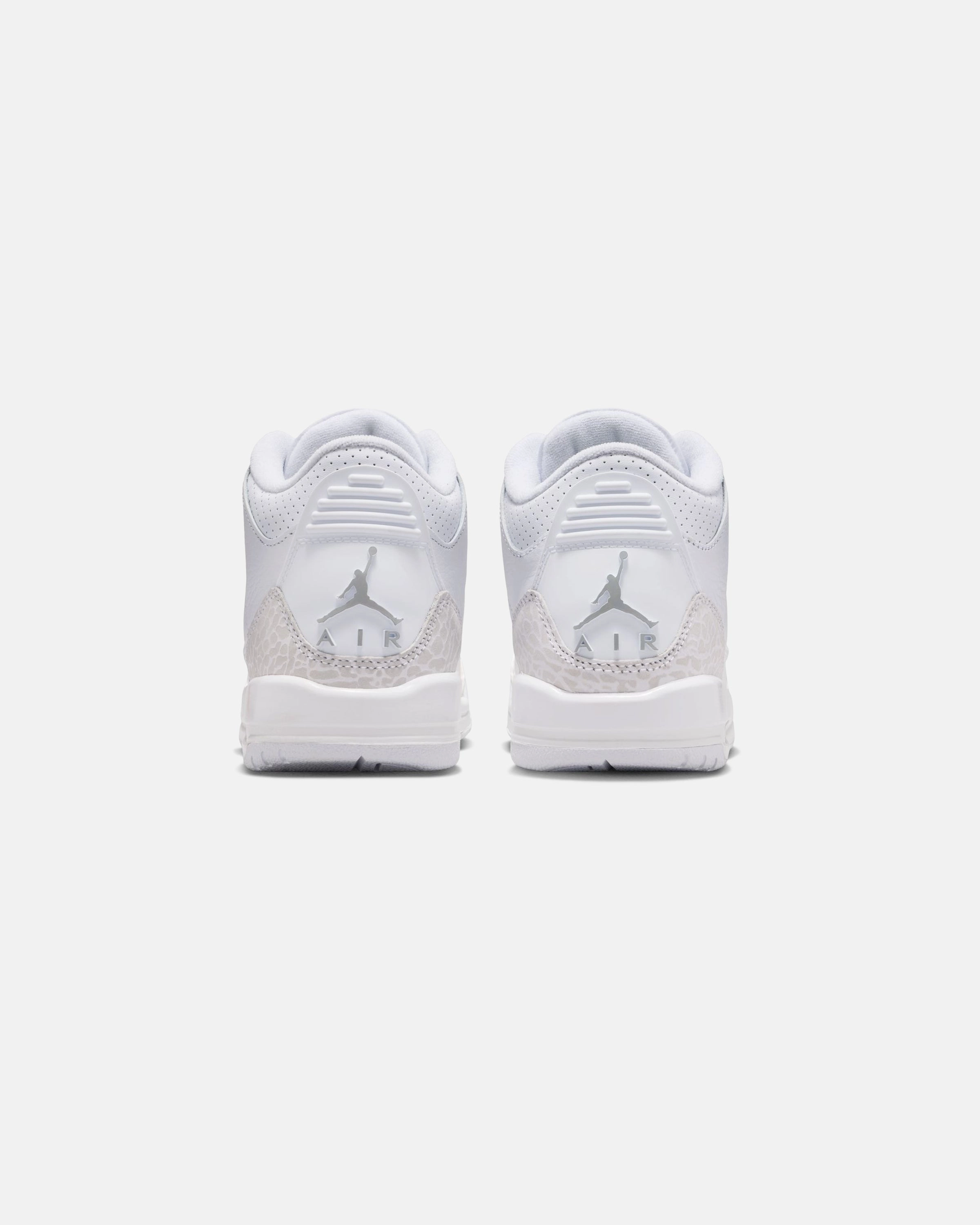 JORDAN GS AJ 3 RETRO - WHITE/ METALLICSILVER Heritage hoops sneakers