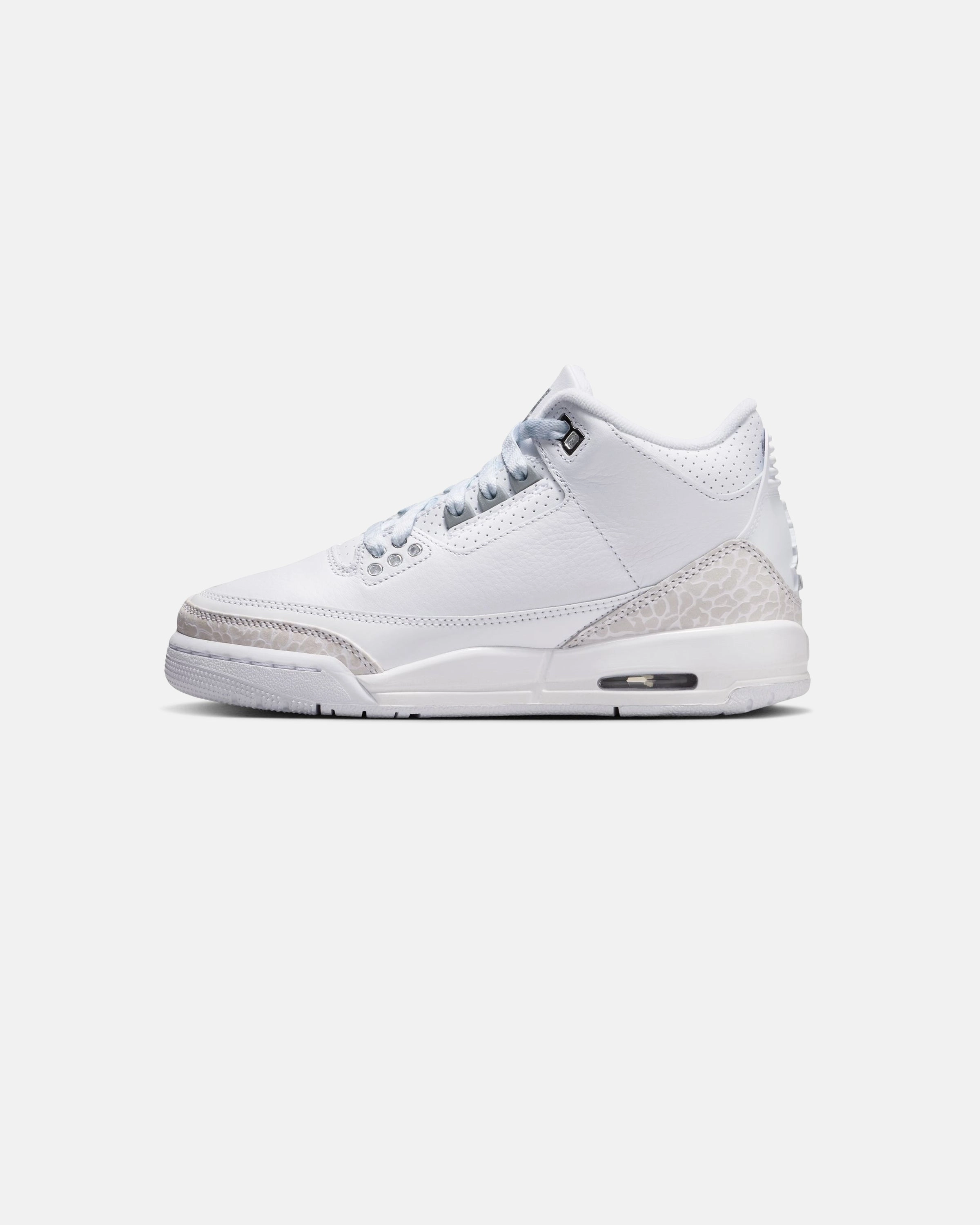 JORDAN GS AJ 3 RETRO - WHITE/ METALLICSILVER Heritage hoops sneakers