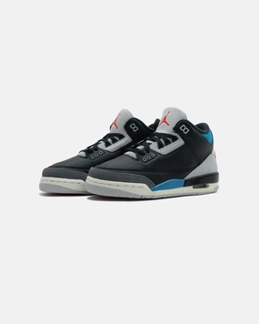 JORDAN GS AJ 3 RETRO OG - BLACK/ CHILERED Jordan athletic shoes for men