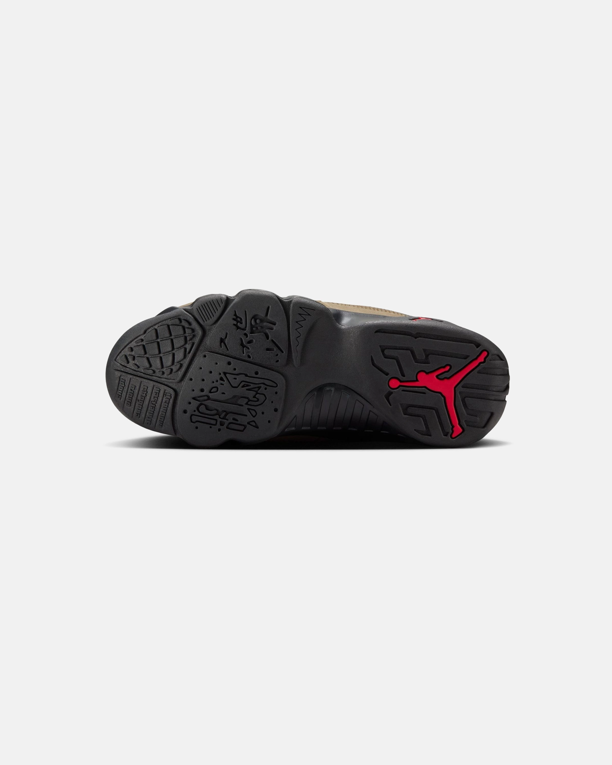 JORDAN GS AJ 9 RETRO - BLACK/ TRUERED/ LIGHTOLIVE Heritage hoops sneakers