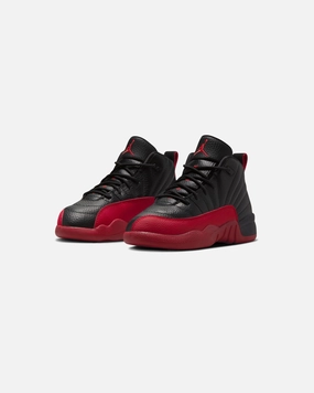 JORDAN PS AJ 12 RETRO - BLACK/ VARSITYRED Jordan athletic shoes for men