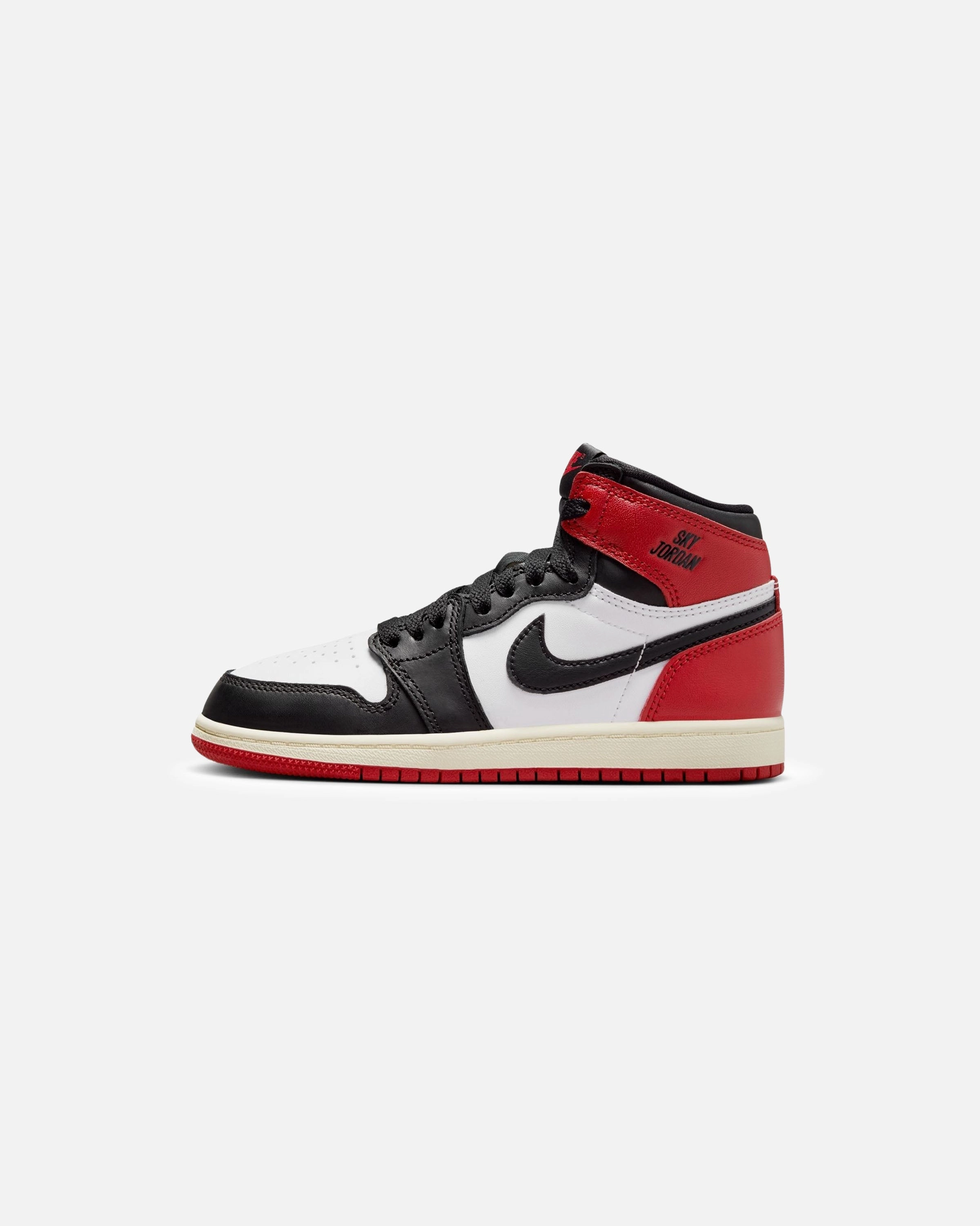JORDAN PS AJ 1 RETRO HIGH OG - WHITE /BLACK/ VARSITYRED Heritage hoops sneakers