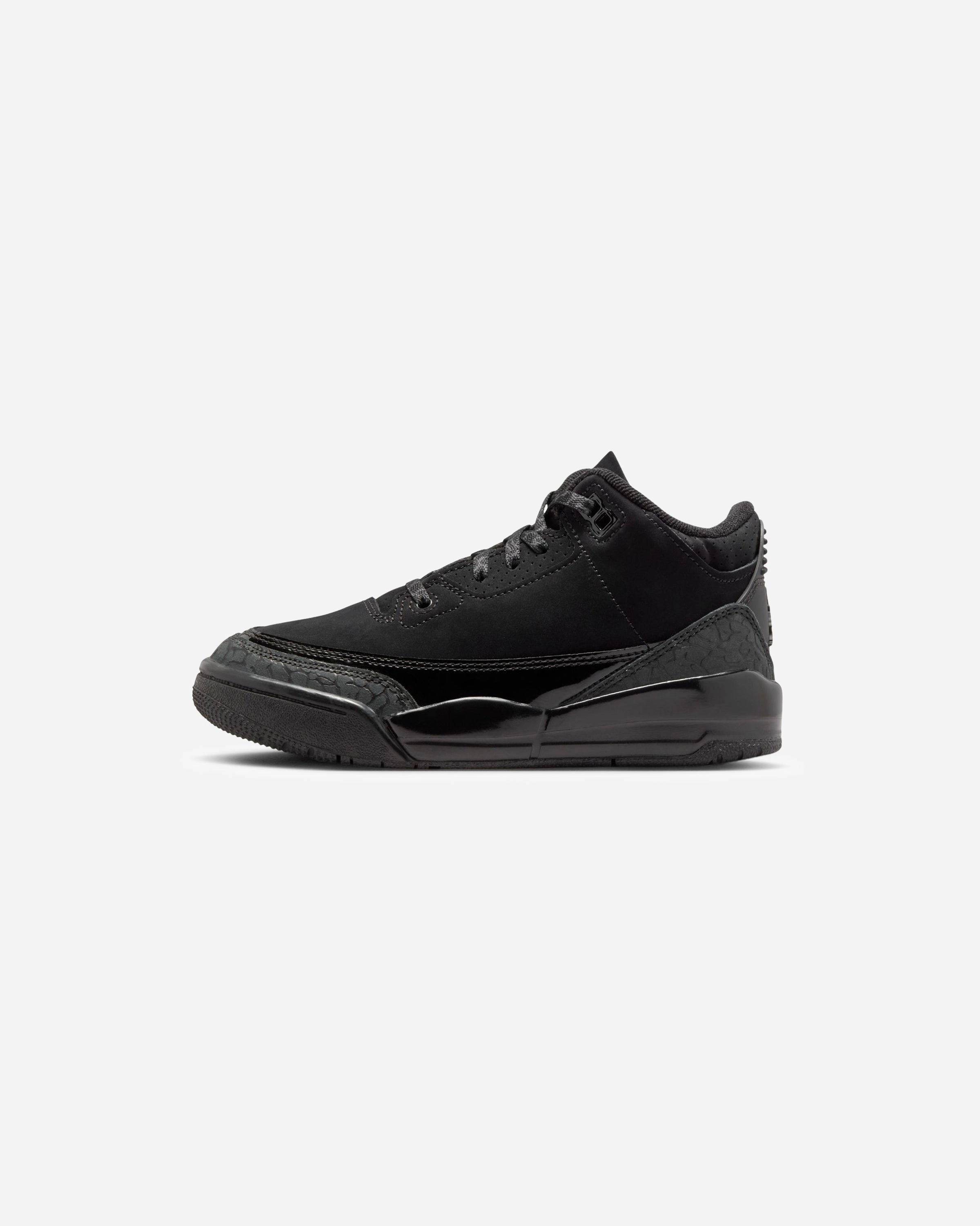 JORDAN PS AJ 3 RETRO - BLACK/ DARKCHARCOAL Heritage hoops sneakers