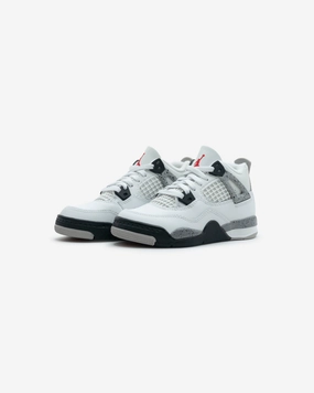 JORDAN PS AJ 4 RETRO OG - SUMMITWHITE/ FIRERED Jordan athletic shoes for men