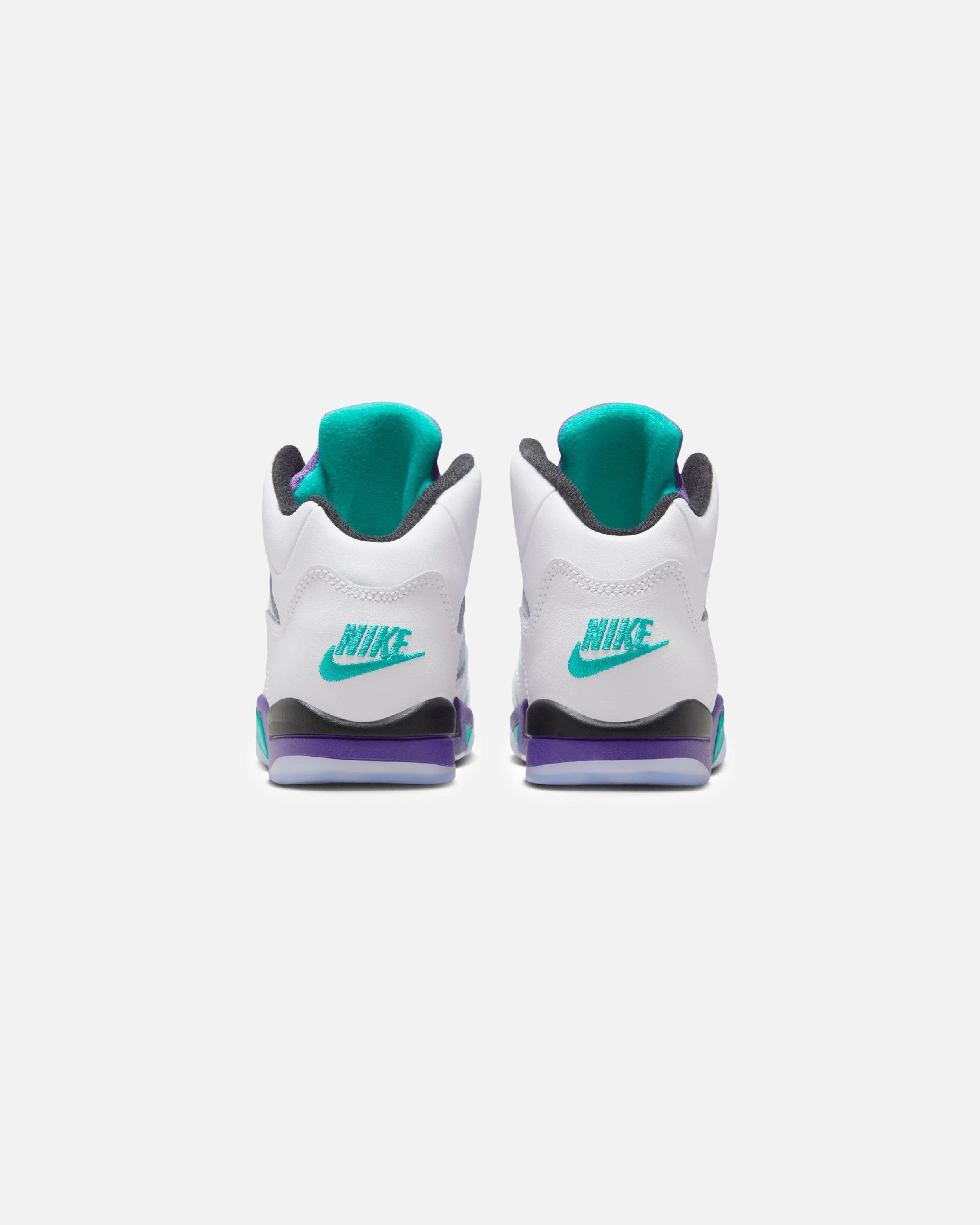 JORDAN PS AJ 5 RETRO - WHITE/ NEWEMERALD Heritage hoops sneakers
