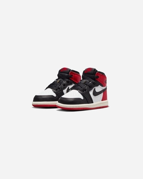 JORDAN TD AJ 1 RETRO HIGH OG - WHITE /BLACK/ VARSITYRED Jordan athletic shoes for men