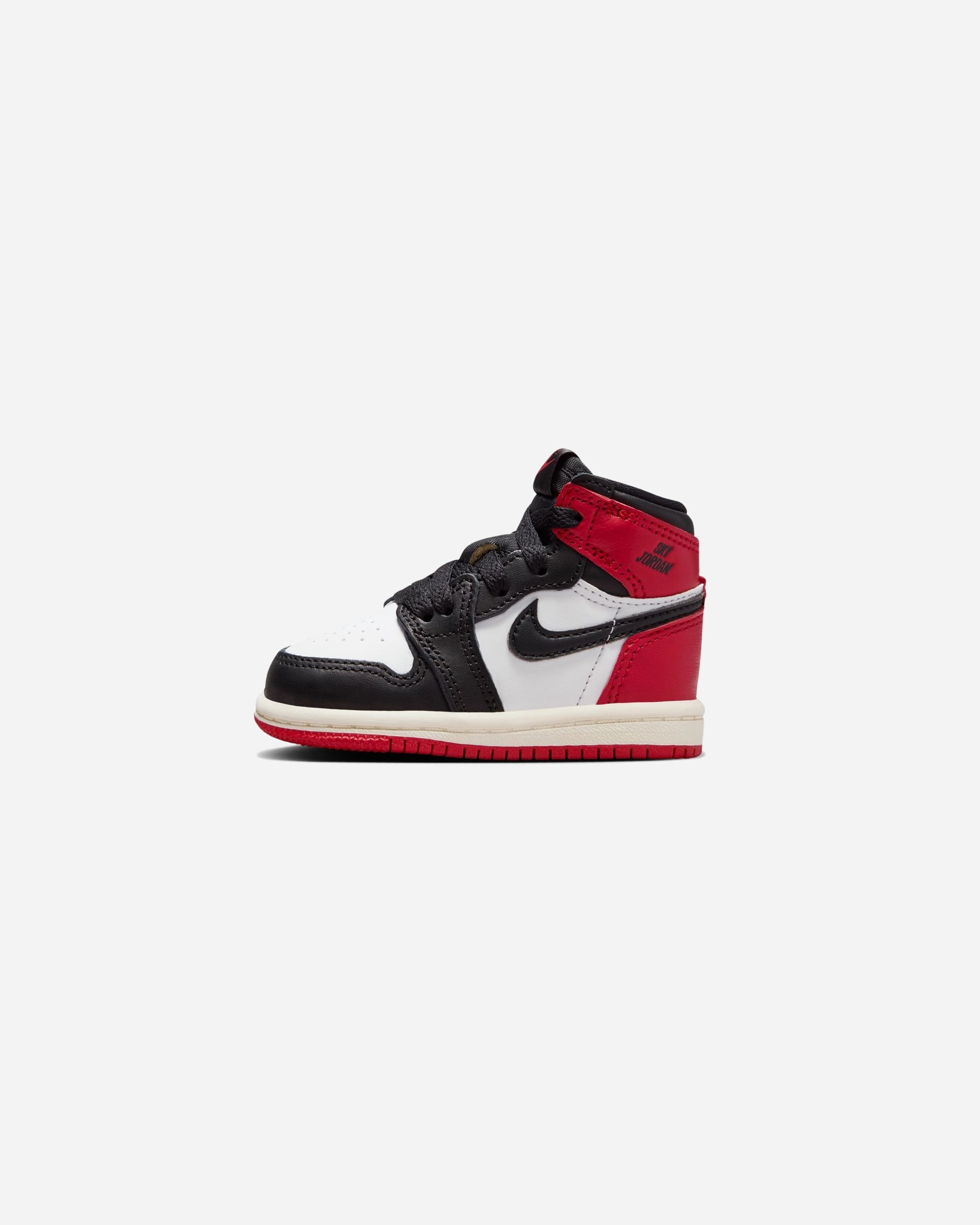 JORDAN TD AJ 1 RETRO HIGH OG - WHITE /BLACK/ VARSITYRED Heritage hoops sneakers