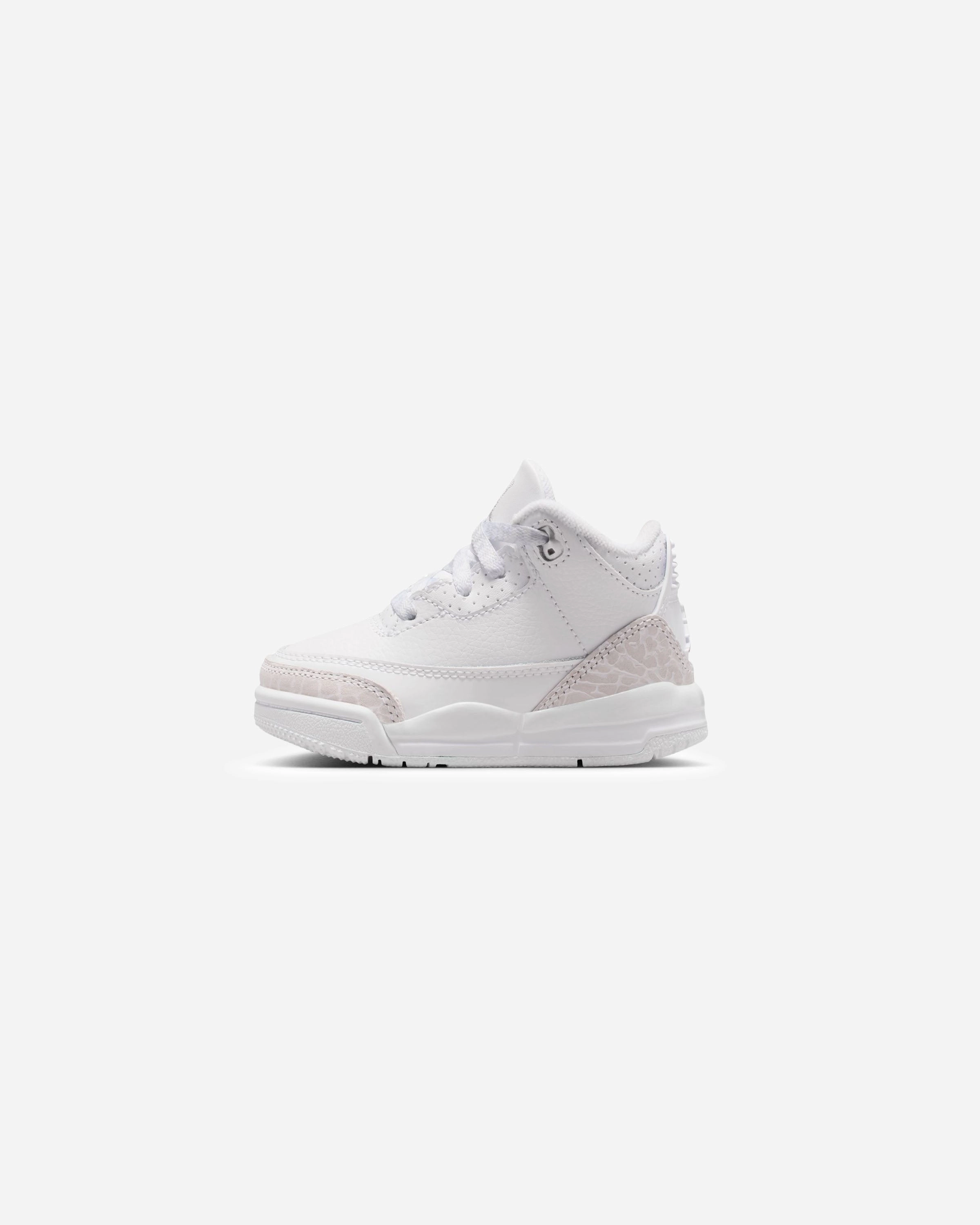 JORDAN TD AJ 3 RETRO - WHITE/ METALLICSILVER Heritage hoops sneakers