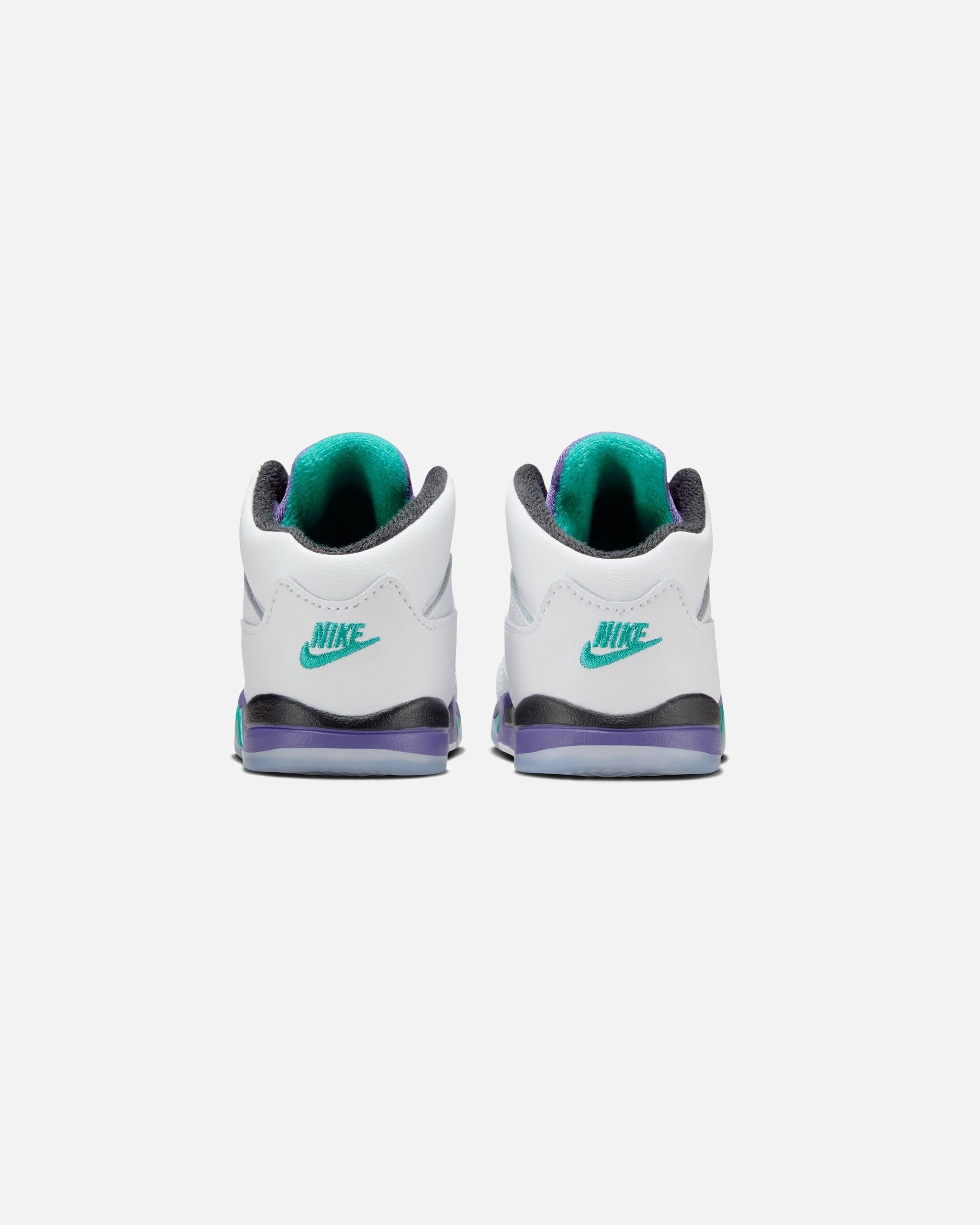 JORDAN TD AJ 5 RETRO - WHITE/ NEWEMERALD Heritage hoops sneakers