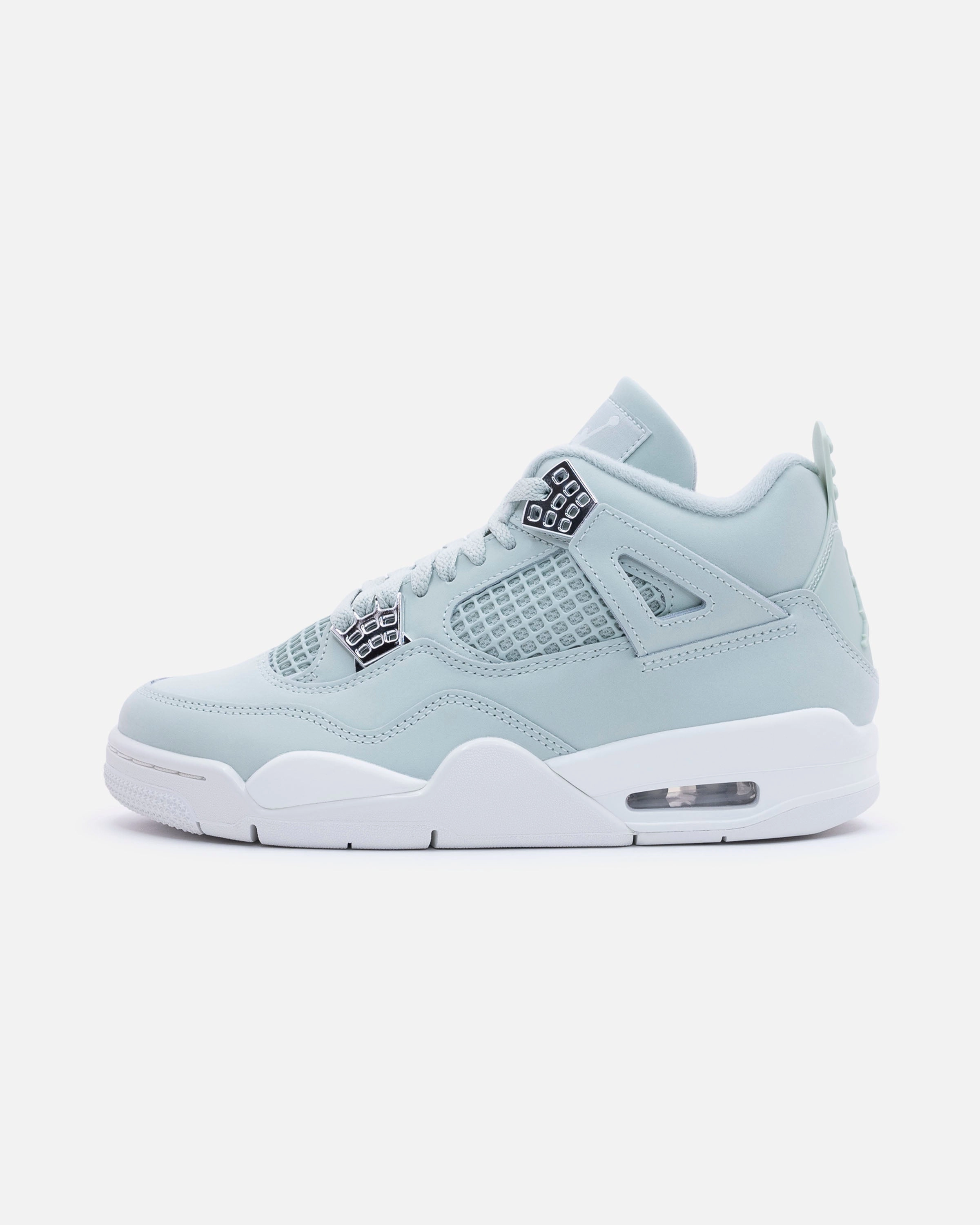 JORDAN WOMEN'S AJ 4 RETRO - SEAFOAM/ SAIL Heritage hoops sneakers