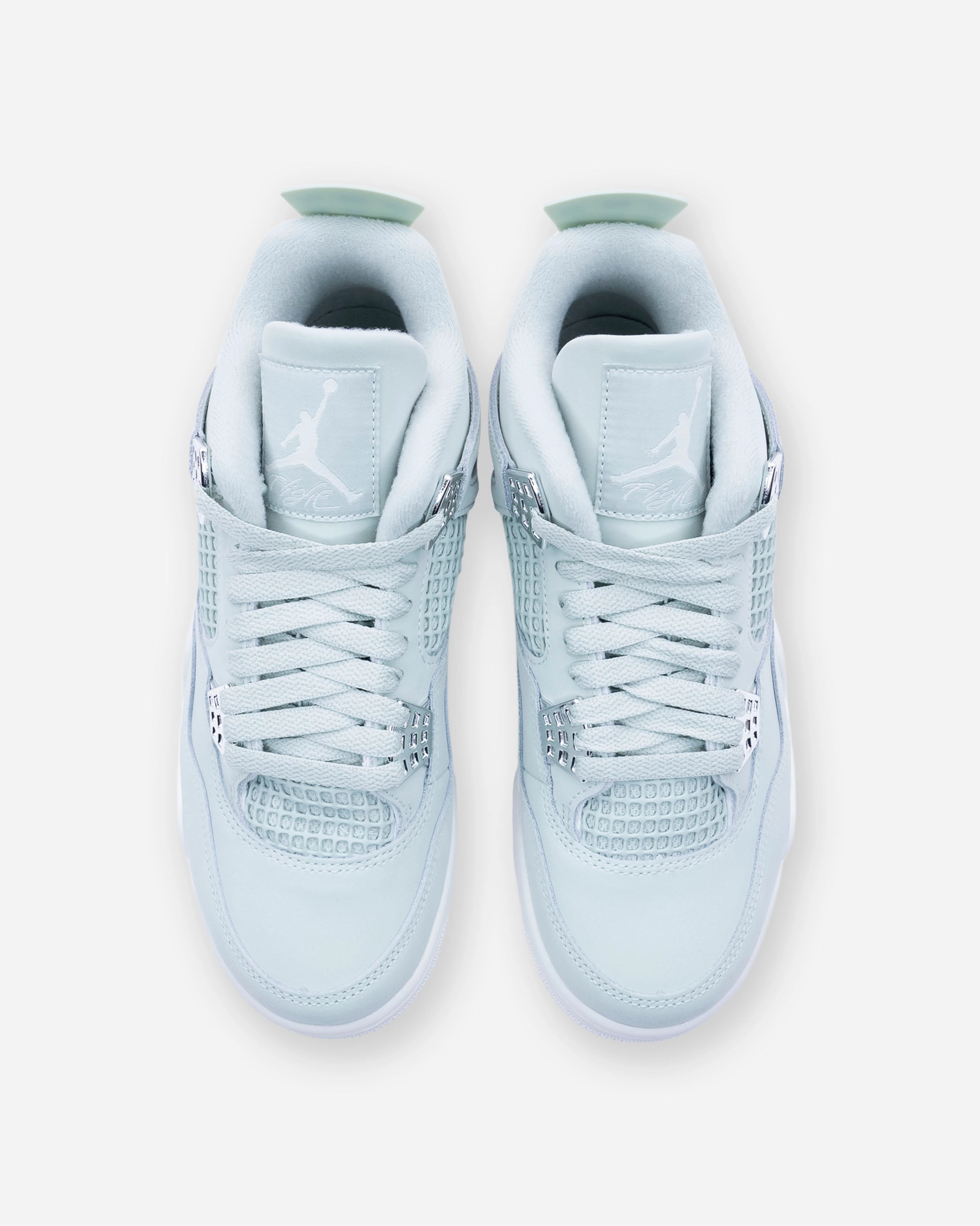 JORDAN WOMEN'S AJ 4 RETRO - SEAFOAM/ SAIL Heritage hoops sneakers