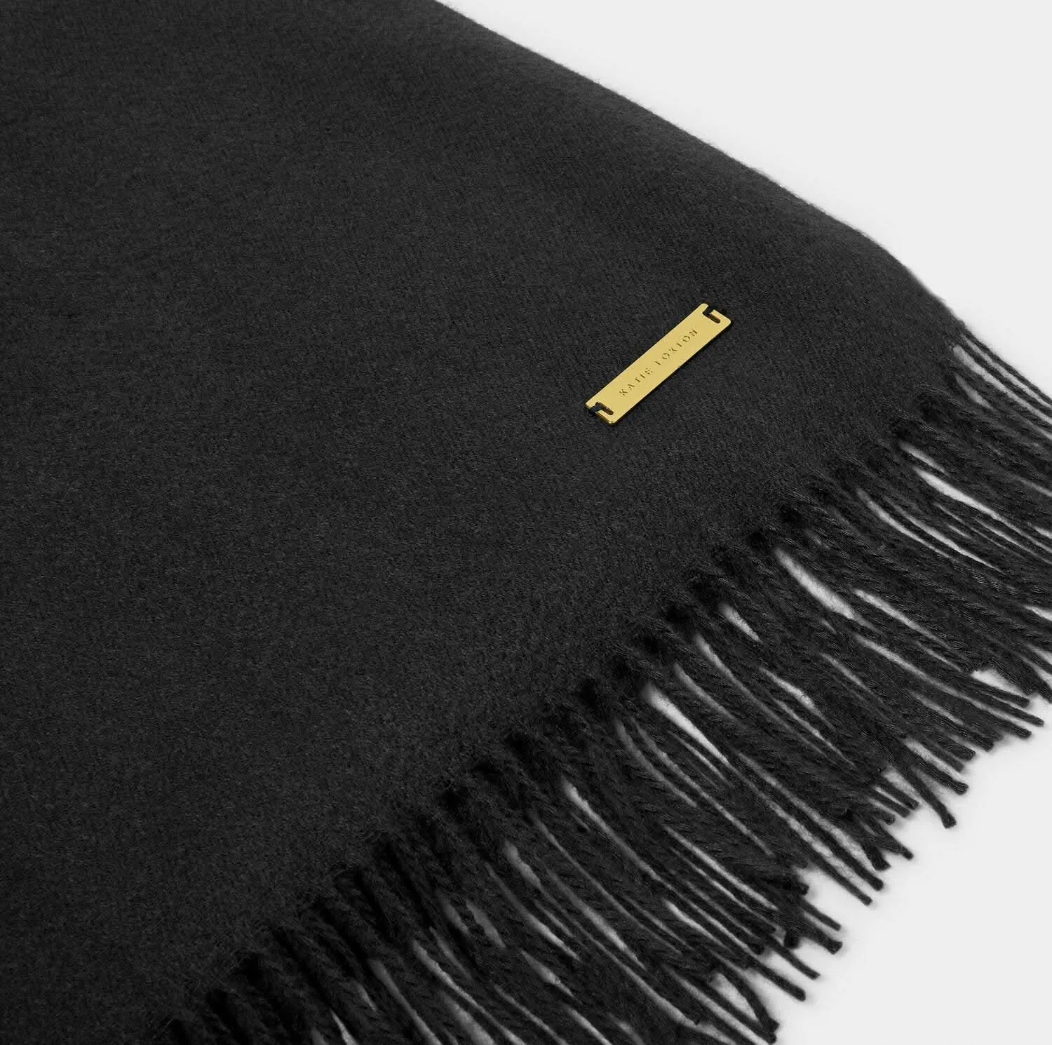 Katie Loxton Black Blanket Scarf KLS616 Katie Loxton Jewelry And Accessories